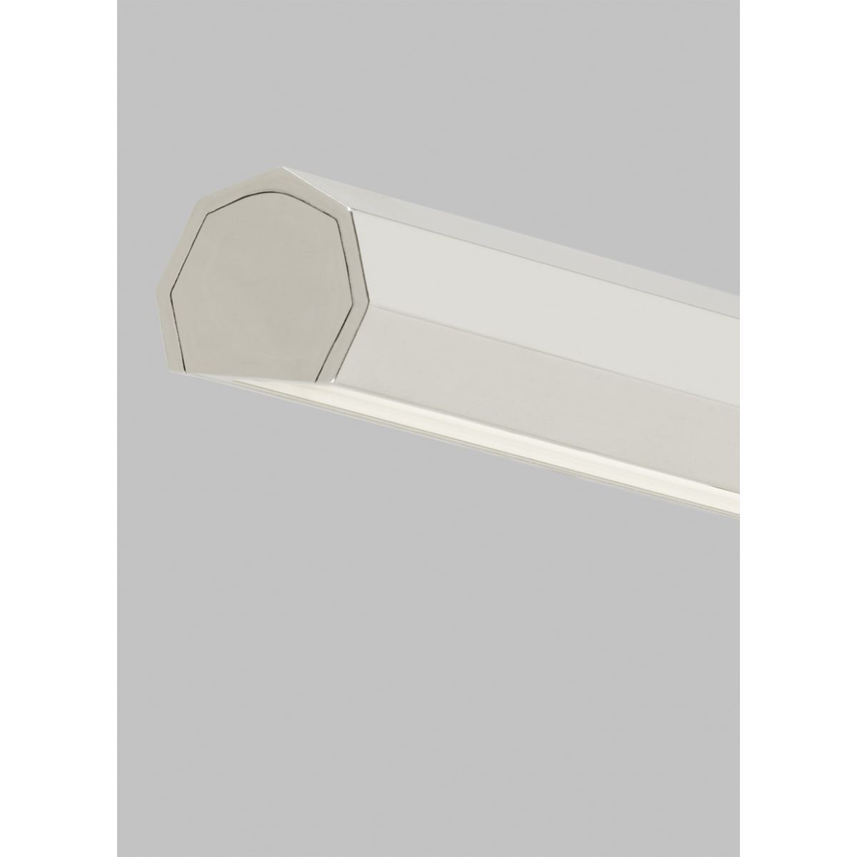 Plural Faceted 12" LED picture light 2700K polished nickel finish - Bees Lighting