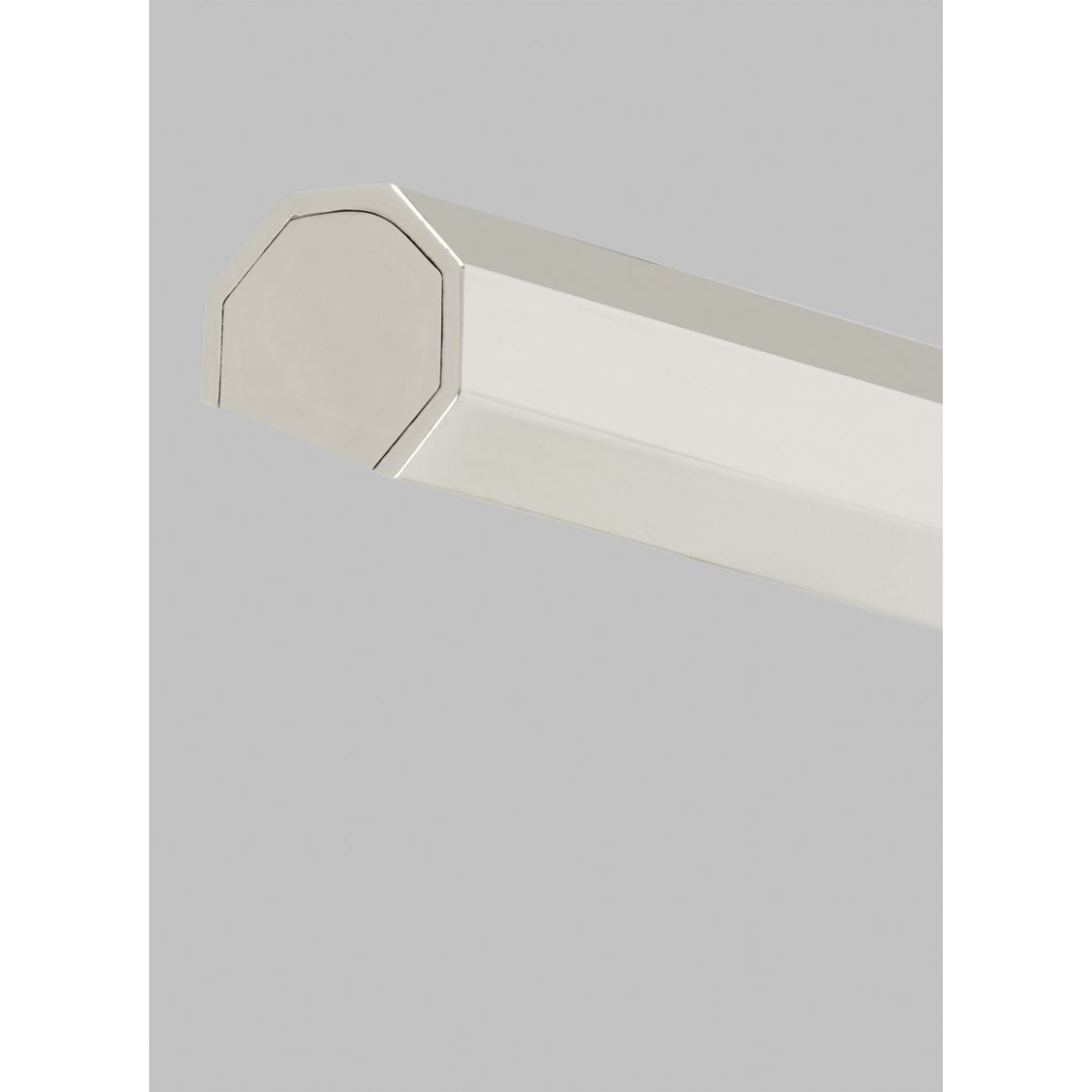 Plural Faceted 12" LED picture light 2700K polished nickel finish - Bees Lighting