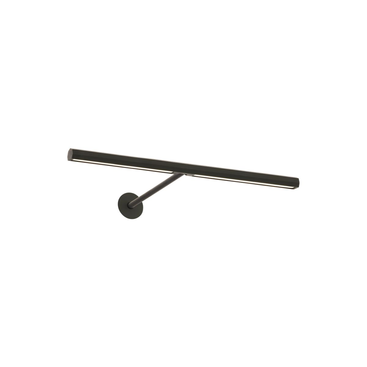 Plural Faceted 12" LED picture light 2700K dark bronze finish - Bees Lighting