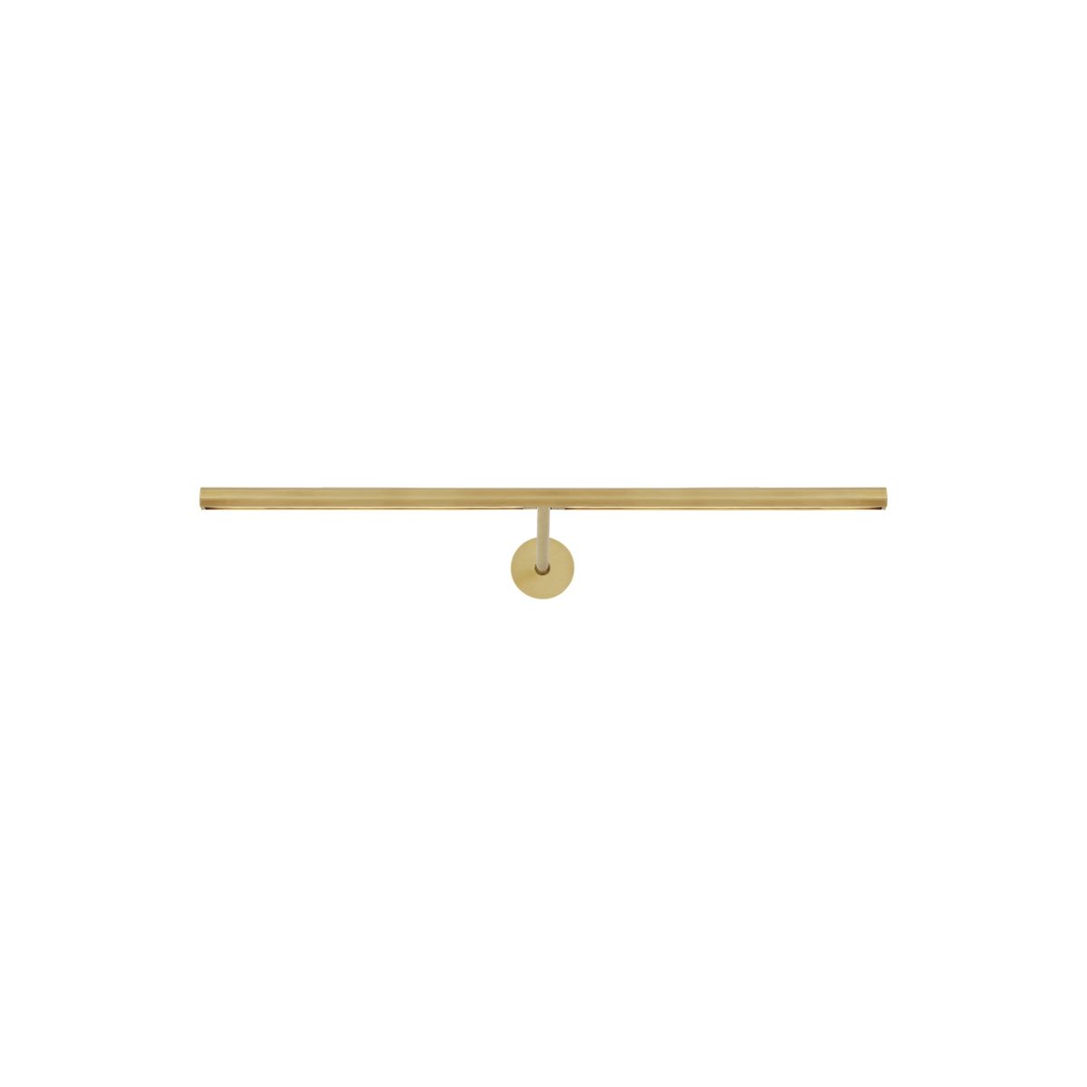 Plural Faceted 18" LED picture light 3000K natural brass finish - Bees Lighting