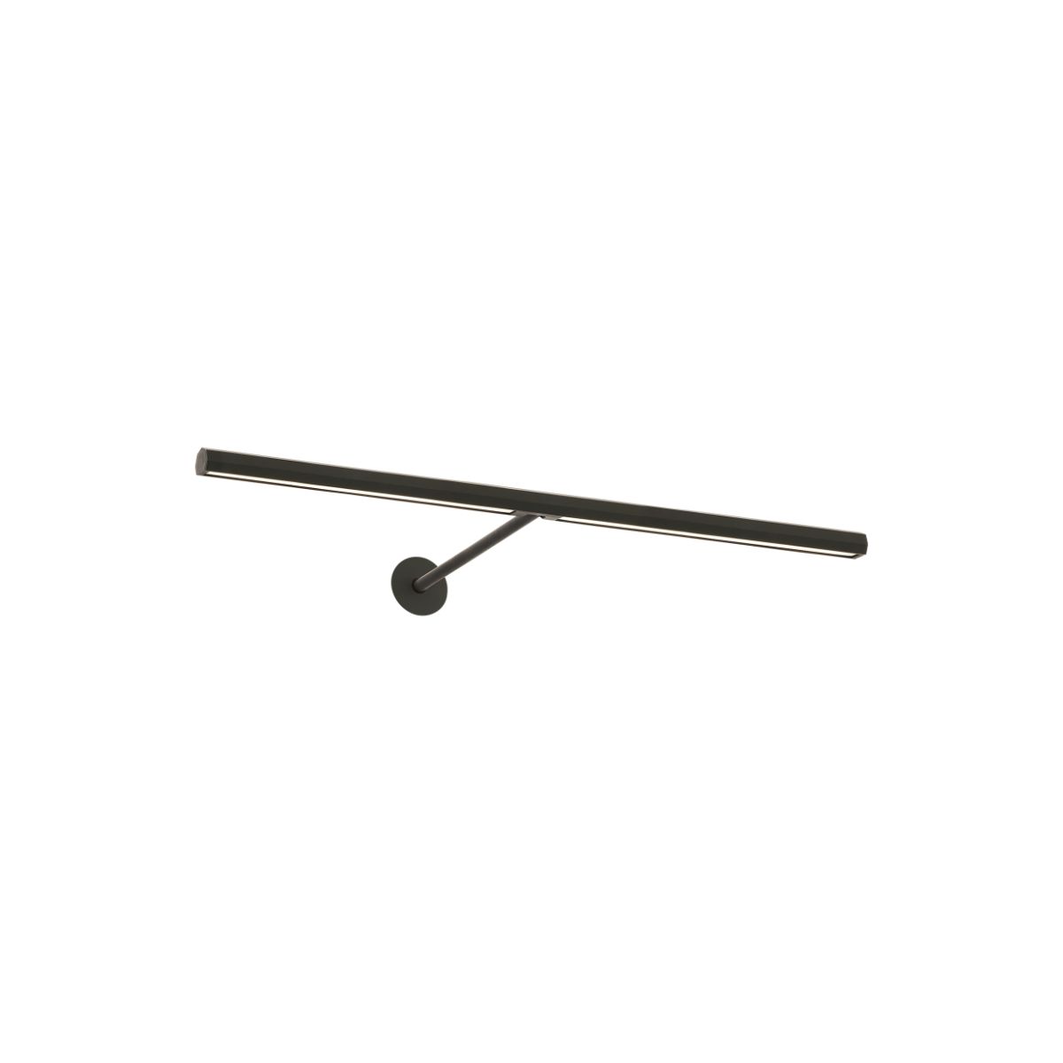Plural Faceted 18" LED picture light 2700K dark bronze finish - Bees Lighting
