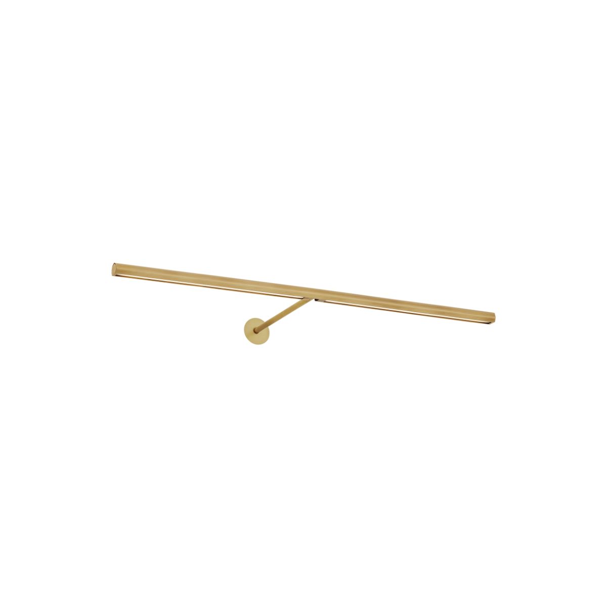Plural Faceted 24 LED picture light 2700K natural brass finish - Bees Lighting