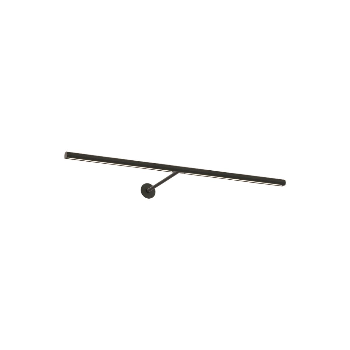 Plural Faceted 24" LED picture light 3000K dark bronze finish - Bees Lighting