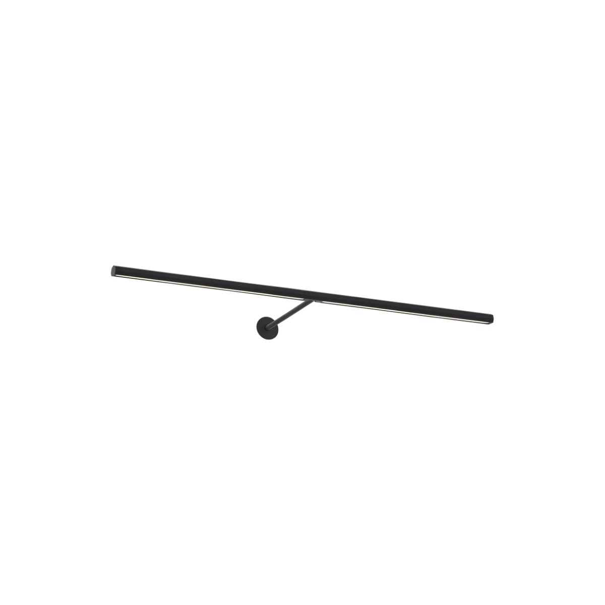 Plural Faceted 30" LED picture light 2700K nightshade black finish - Bees Lighting