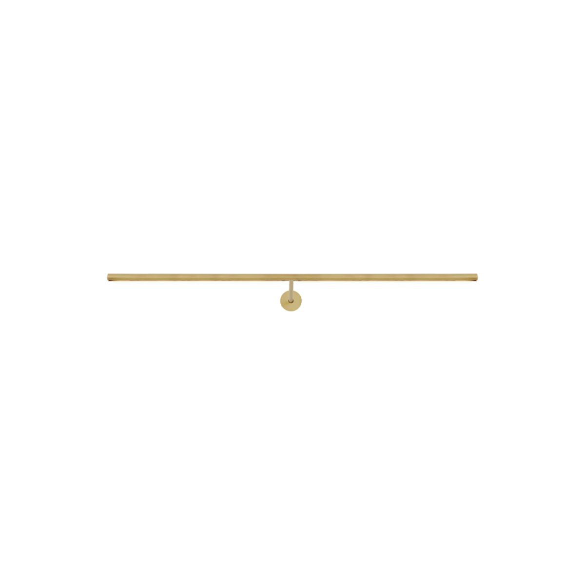 Plural Faceted 30" LED picture light 3000K natural brass finish - Bees Lighting