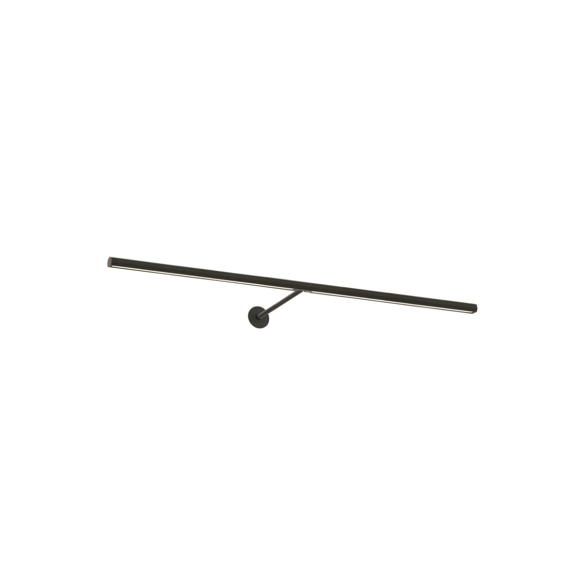 Plural Faceted 30" LED picture light 3000K dark bronze finish - Bees Lighting
