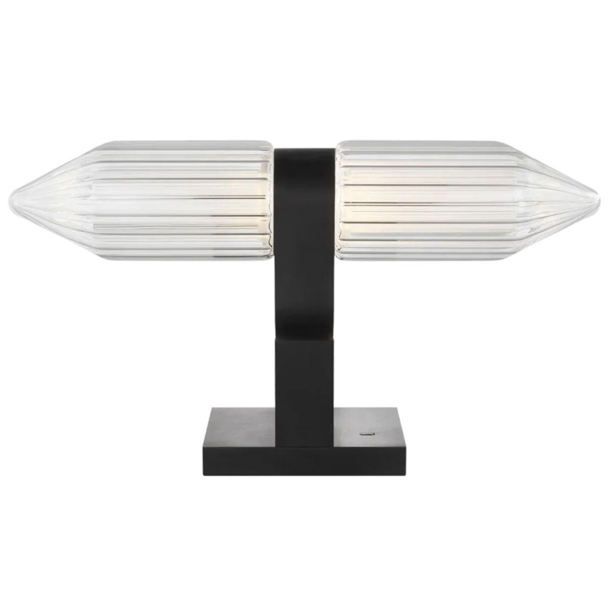 Langston Table Lamp Plated Dark Bronze Finish - Bees Lighting