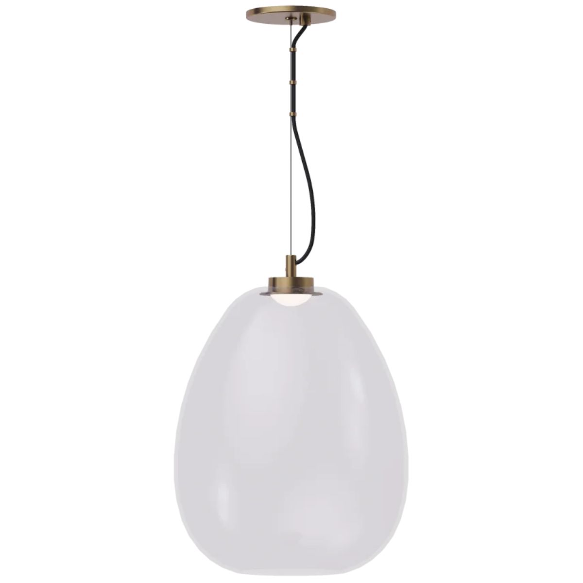 Kapoor LED Pendant Light Natural Brass Finish