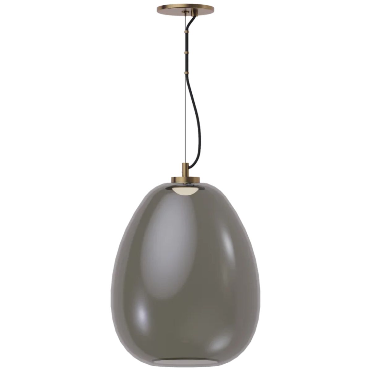 Kapoor LED Pendant Light Natural Brass Finish