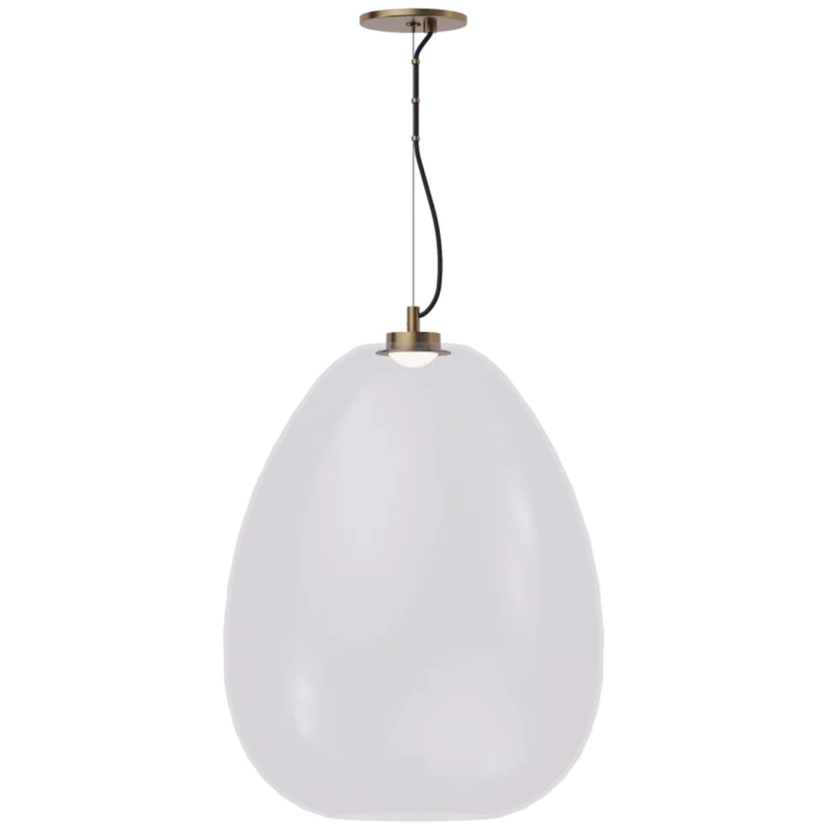 Kapoor LED Pendant Light Natural Brass Finish