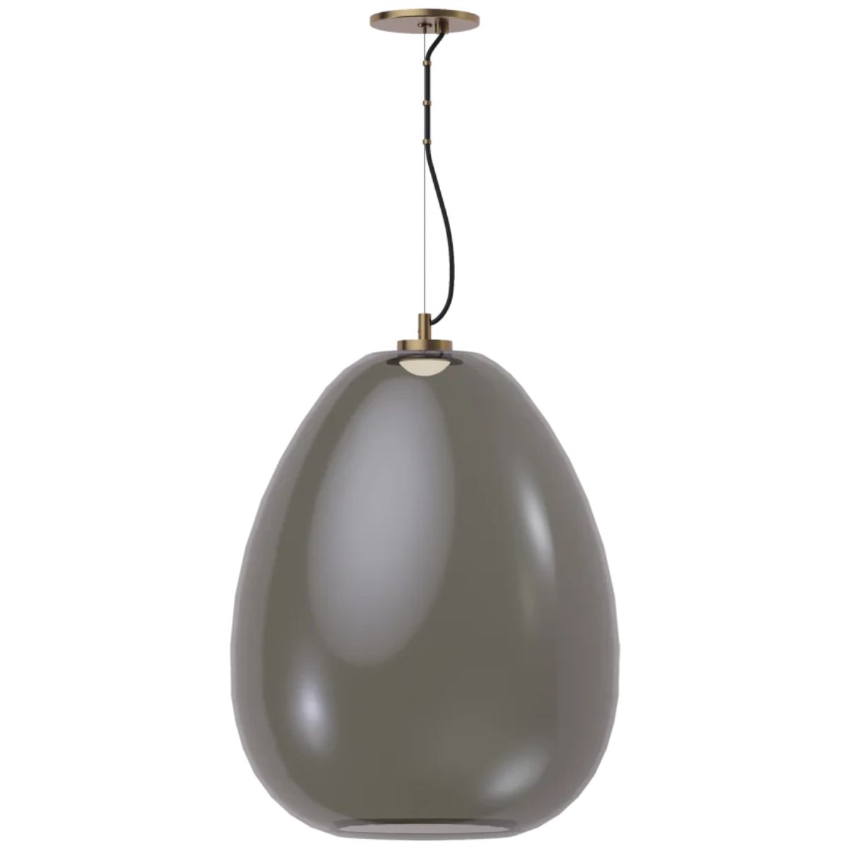 Kapoor LED Pendant Light Natural Brass Finish