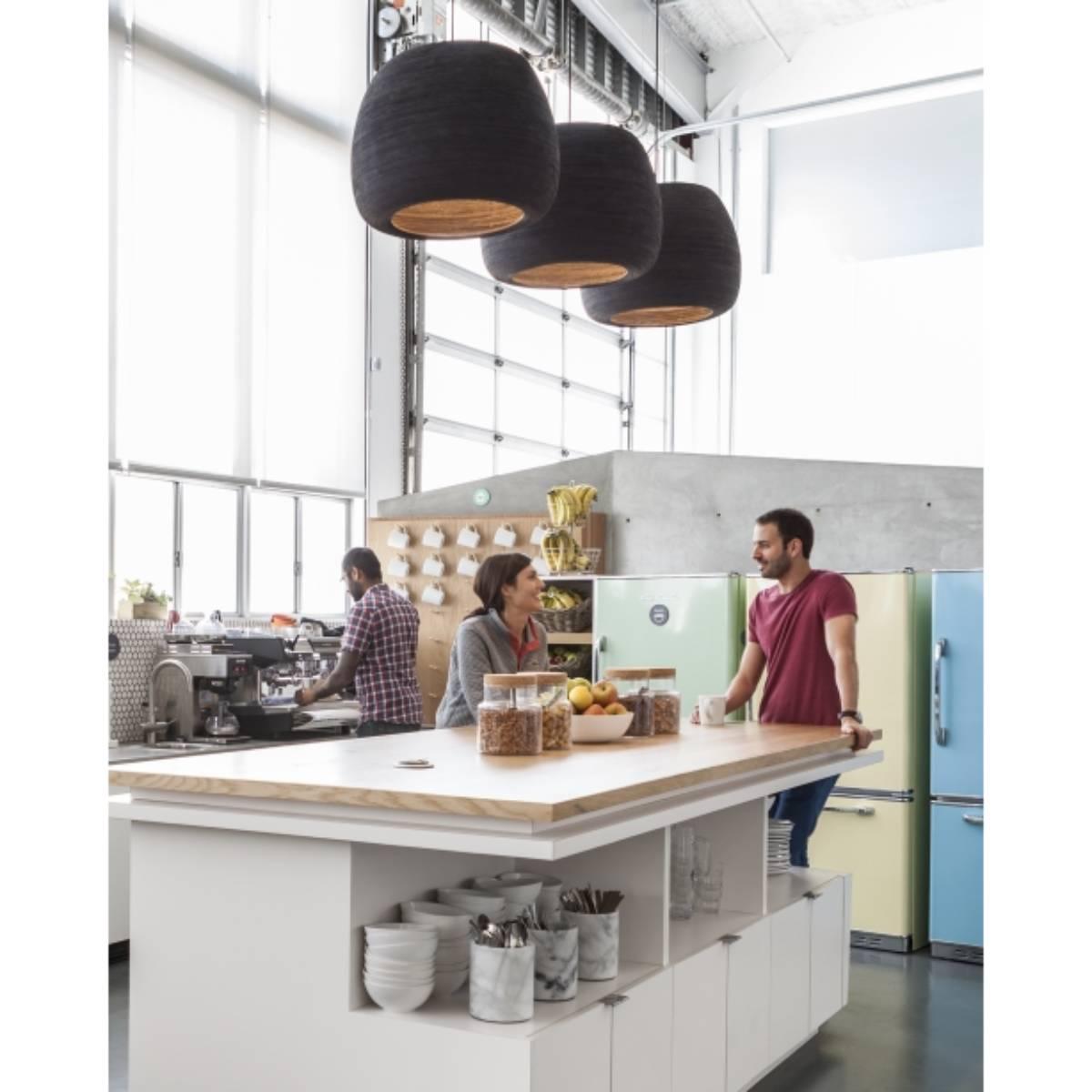 Karam Large 21 in. Pendant Light Black Finish - Bees Lighting