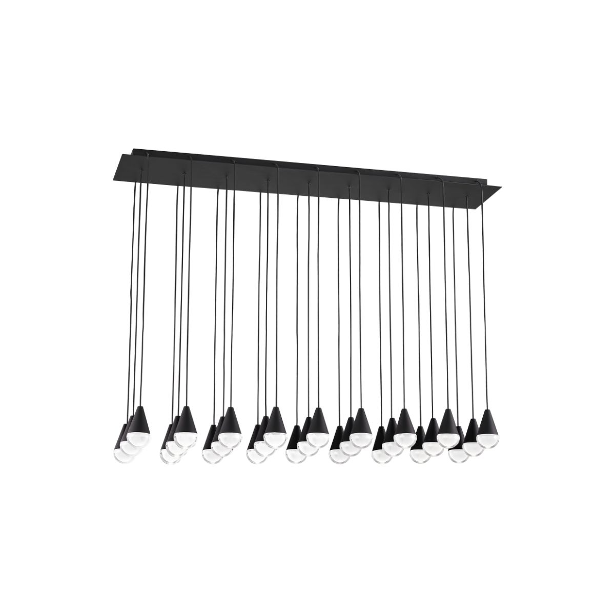 CUPOLA 47 in. 27 Lights LED Chandelier 120V Black Finish - Bees Lighting