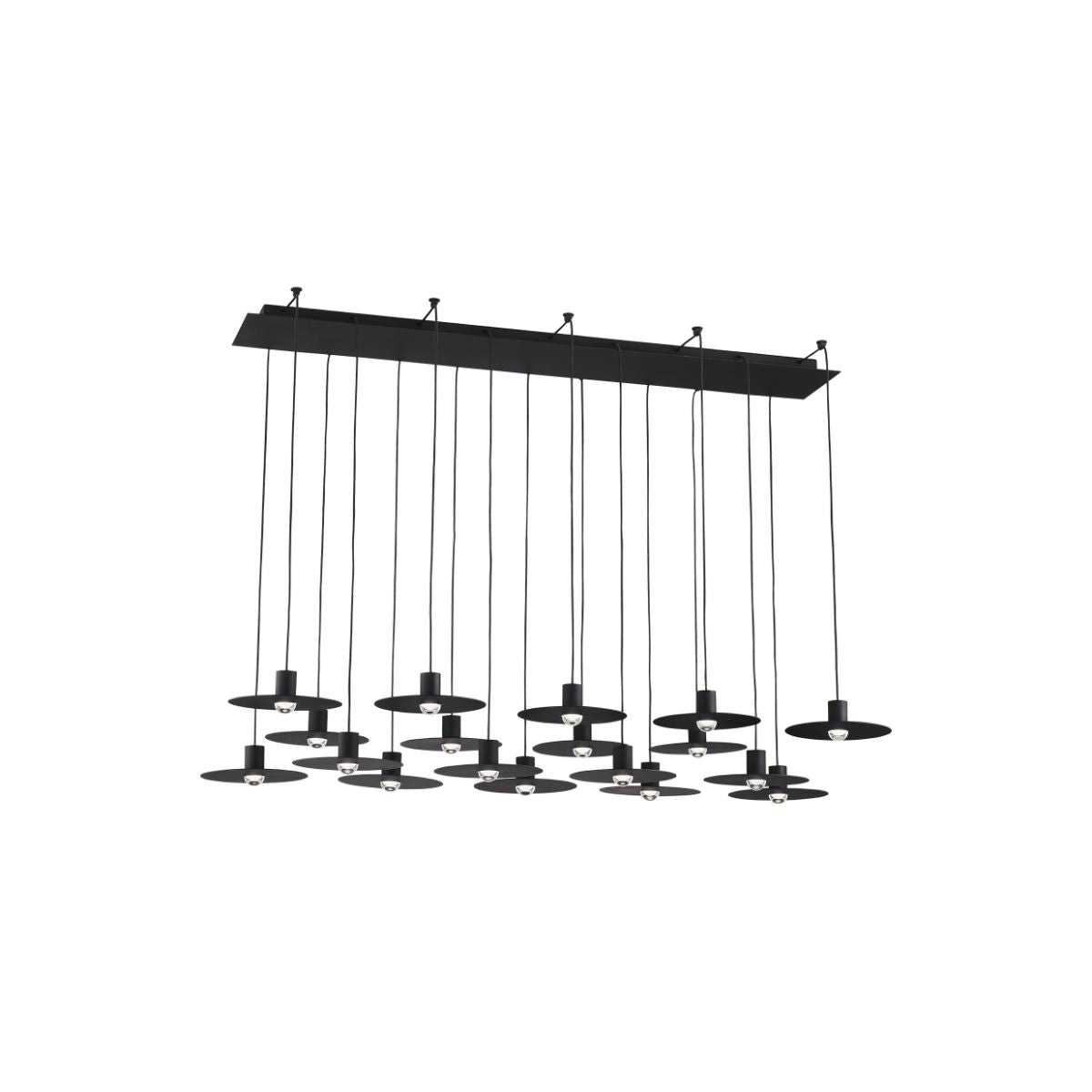 EAVES 50 in. 18 Lights LED Chandelier 120V