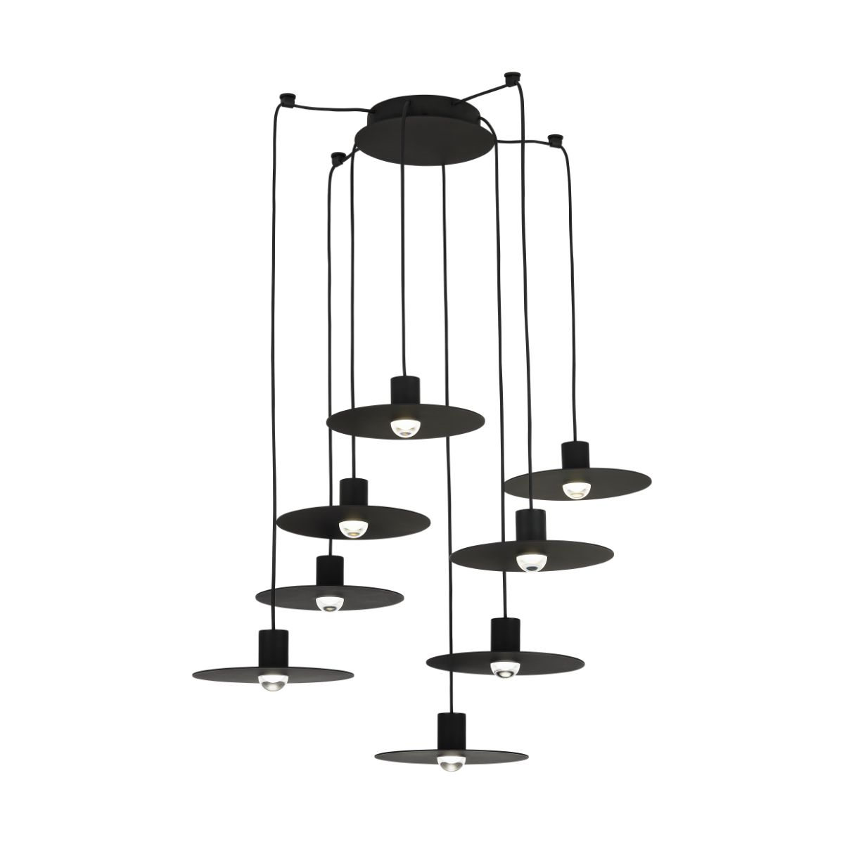 EAVES 16 in. 8 Lights LED Chandelier 120-277V