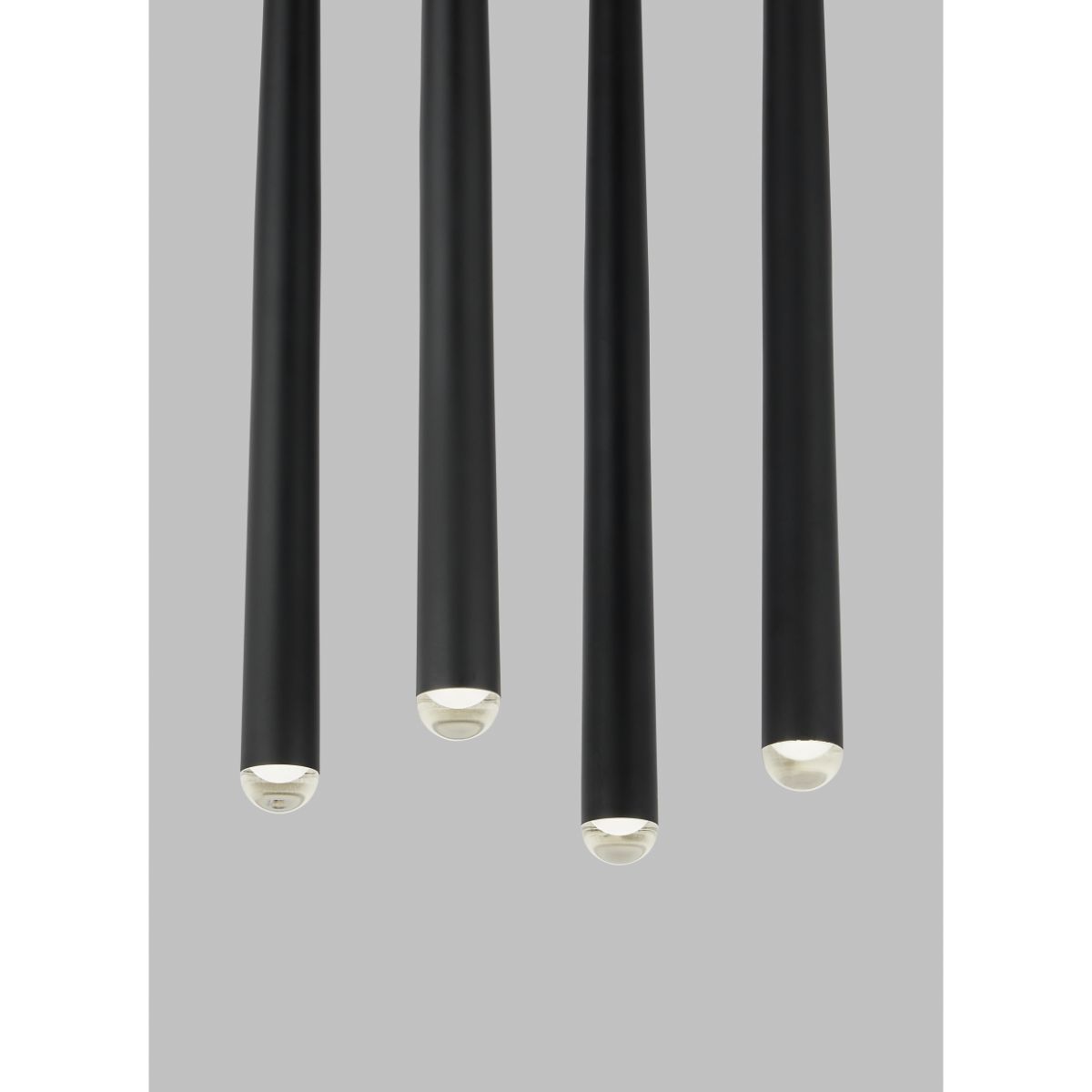 Pylon 4 Lights LED Chandelier 120-277V Black Finish - Bees Lighting
