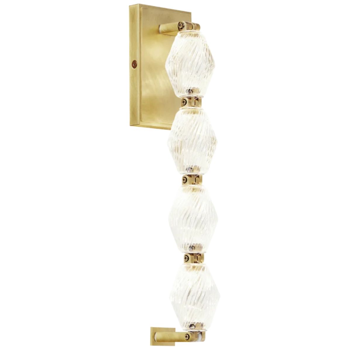 Collier 15 in. LED Wall Sconce 3000K Natural Brass finish - Bees Lighting