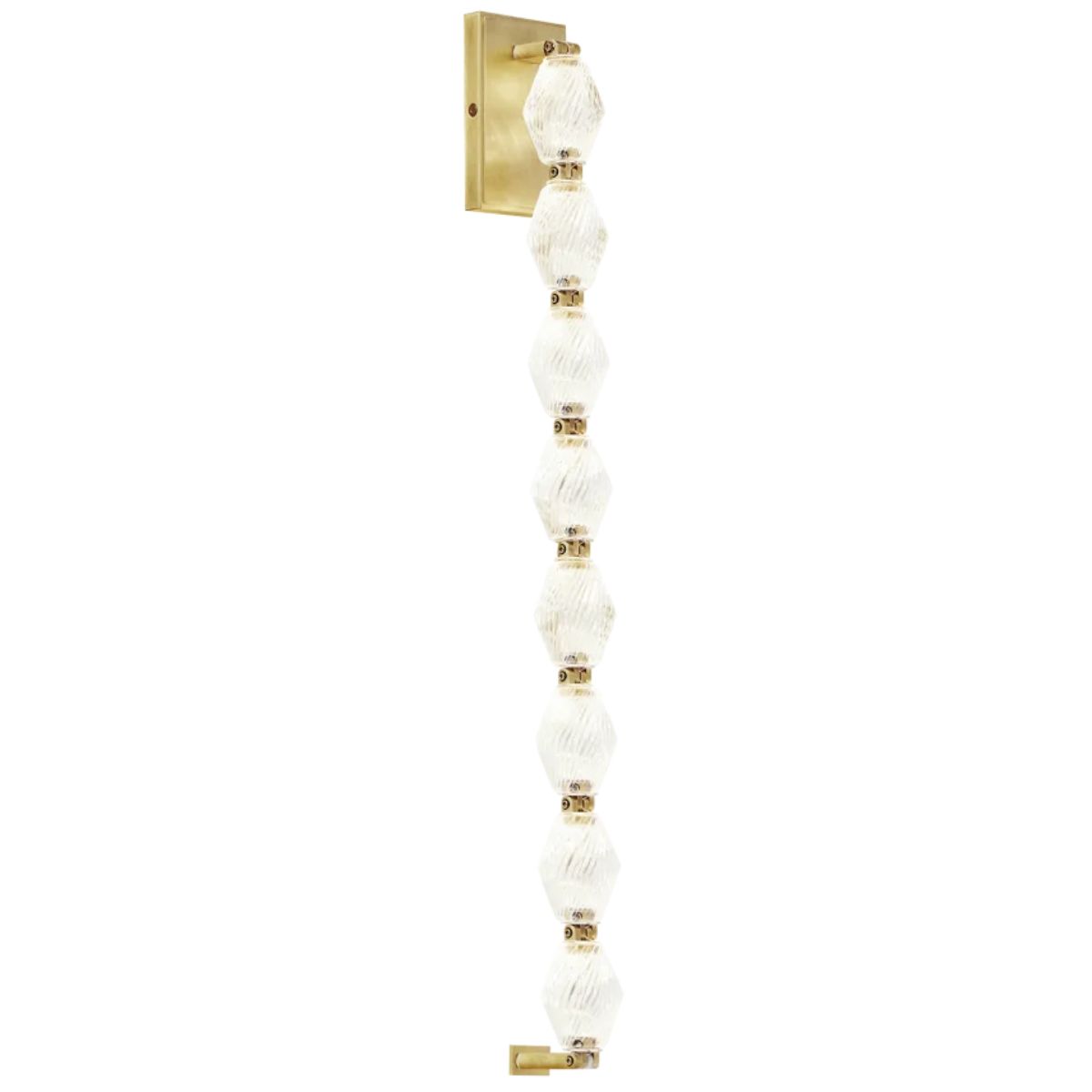 Collier 28 in. LED Wall Sconce 2700K Natural Brass finish - Bees Lighting