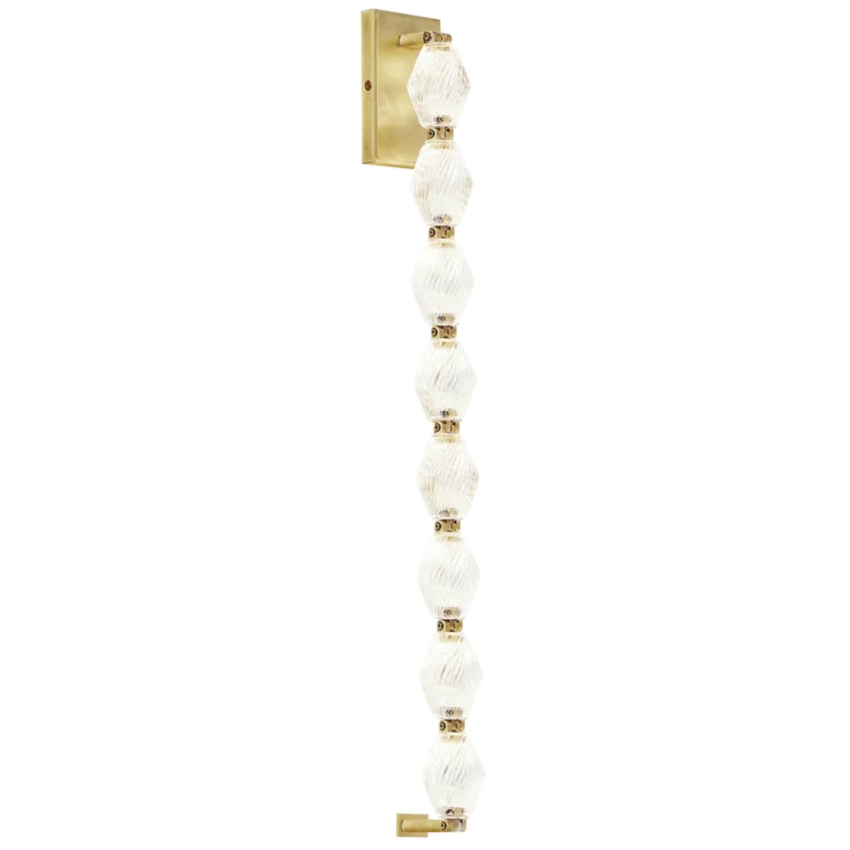 Collier 28 in. LED Wall Sconce 3000K Natural Brass finish - Bees Lighting