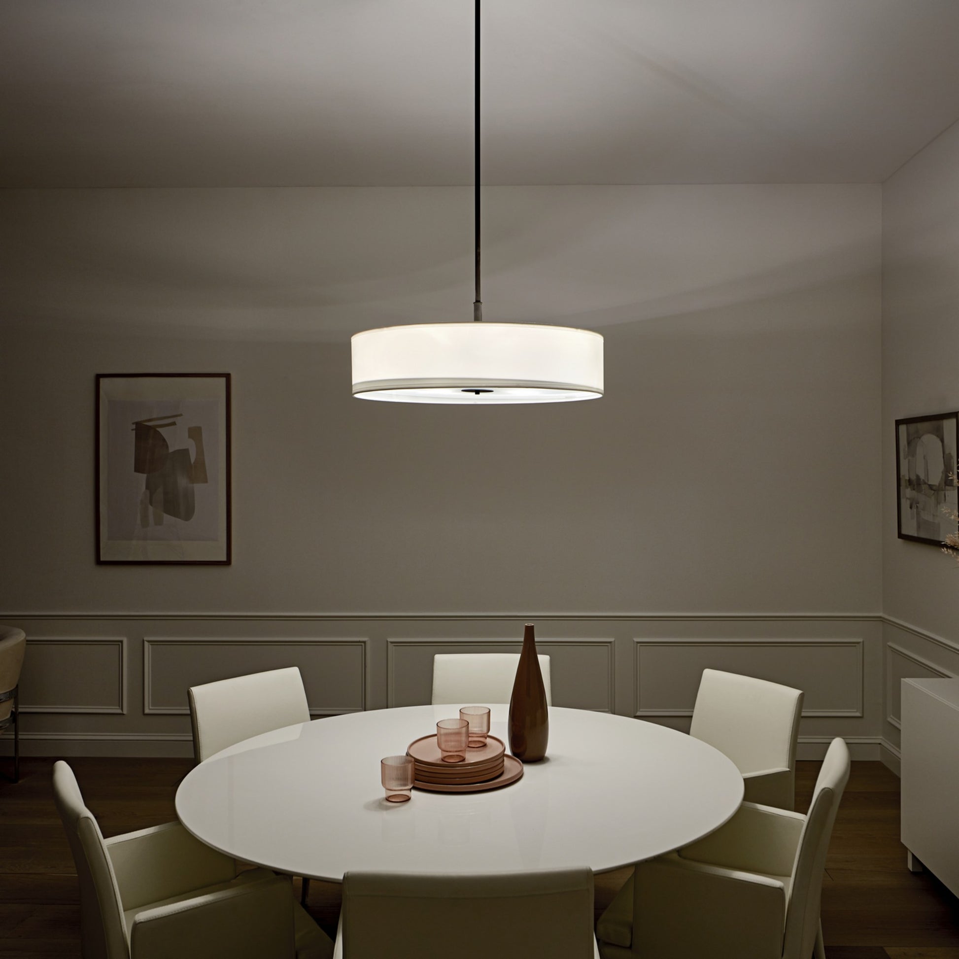 30" 5-Light Convertible Pendant, Olde Bronze Finish - Bees Lighting