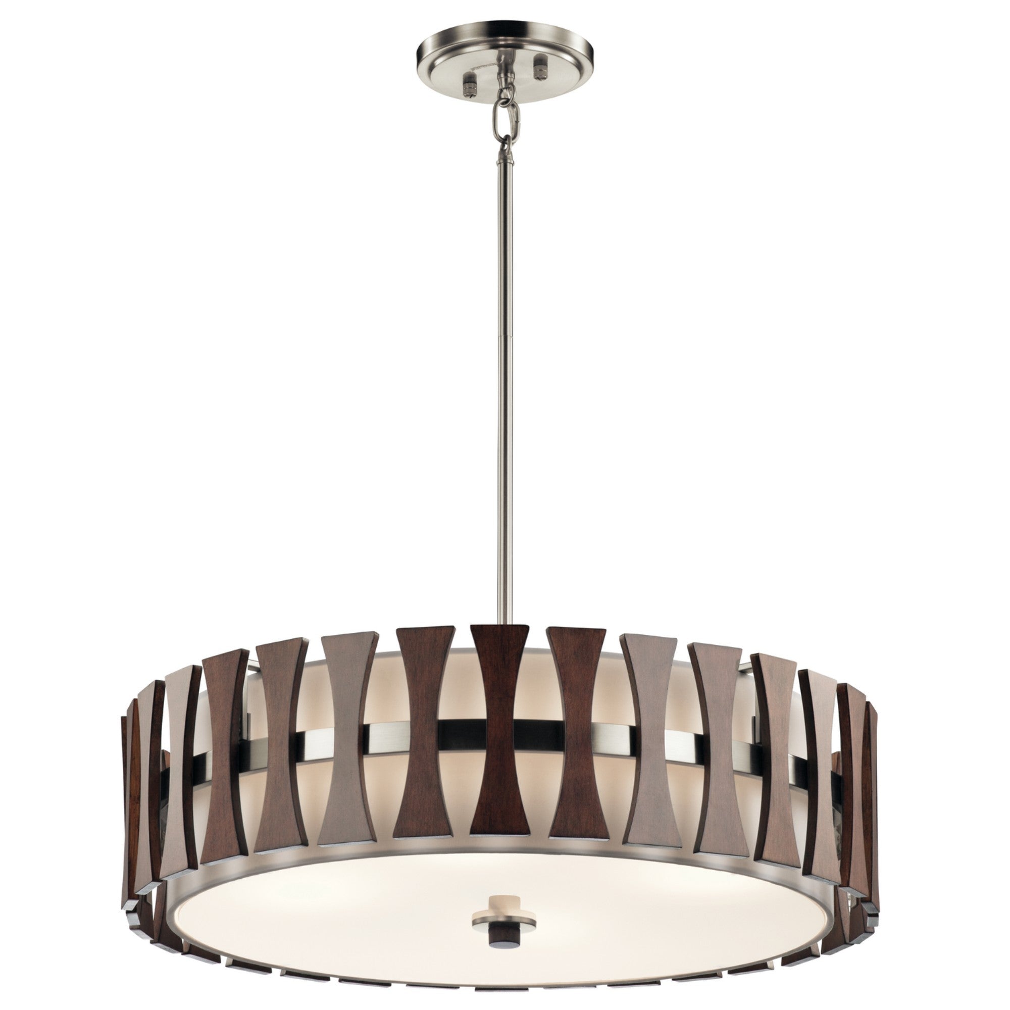 Cirus Convertible Pendant/Semi flush Mount Light, Auburn Stained - Bees Lighting