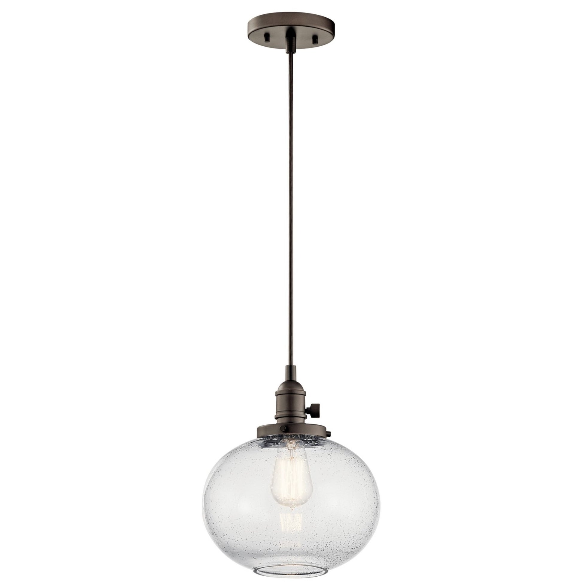 Avery 10" Globe Mini Pendant, Olde Bronze Finish - Bees Lighting