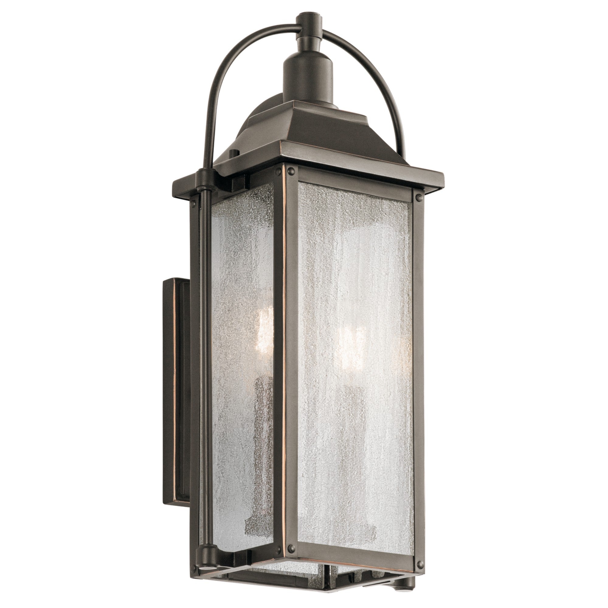 Harbor Row 19" 2-Light Outdoor Wall Light, Olde Bronze Finish - Bees Lighting