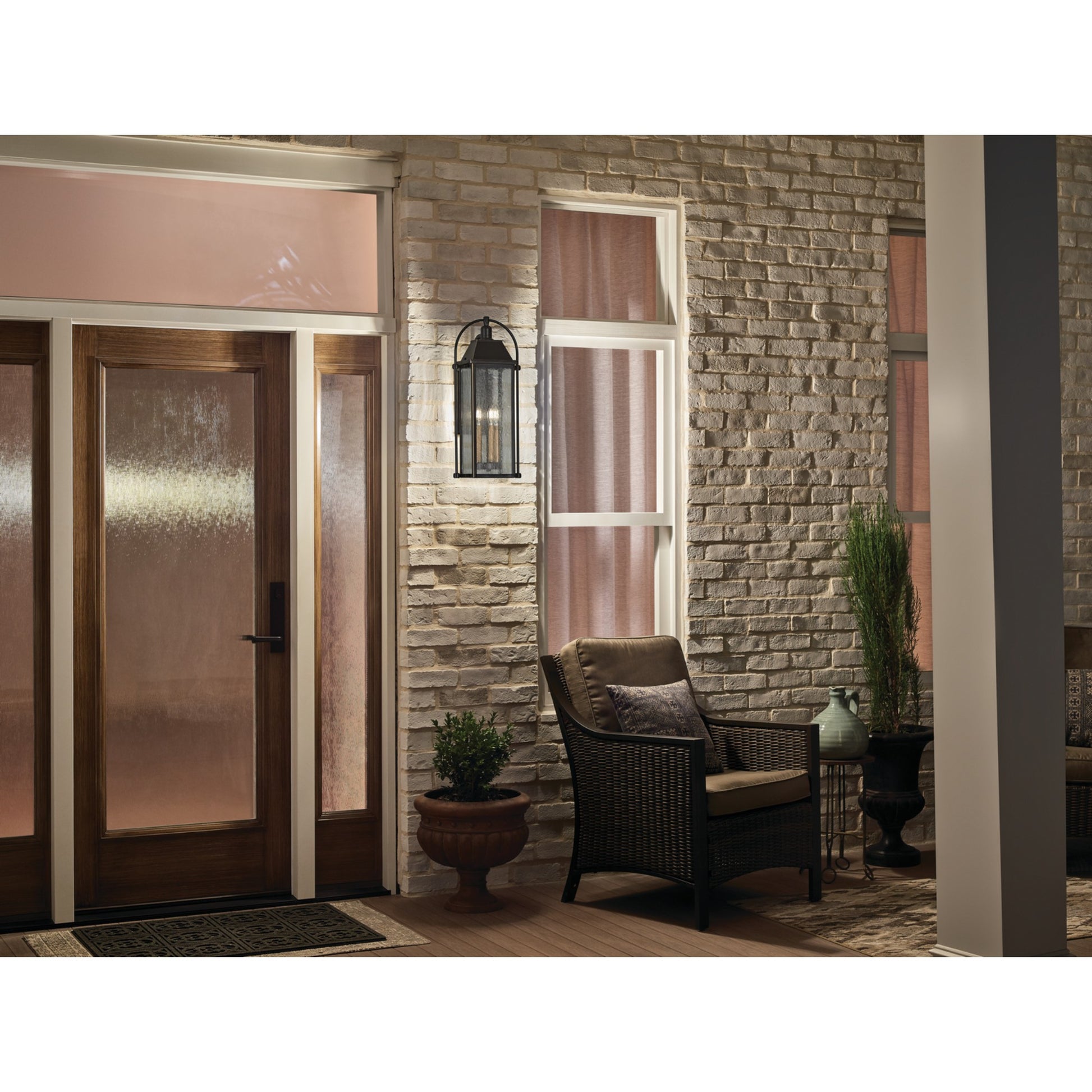 Harbor Row 23" 3-Light Outdoor Wall Light, Olde Bronze Finish - Bees Lighting