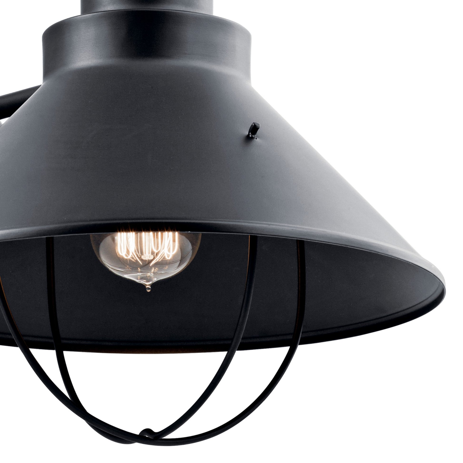 Seaside 17" Outdoor Wall Light, Black Finish - Bees Lighting
