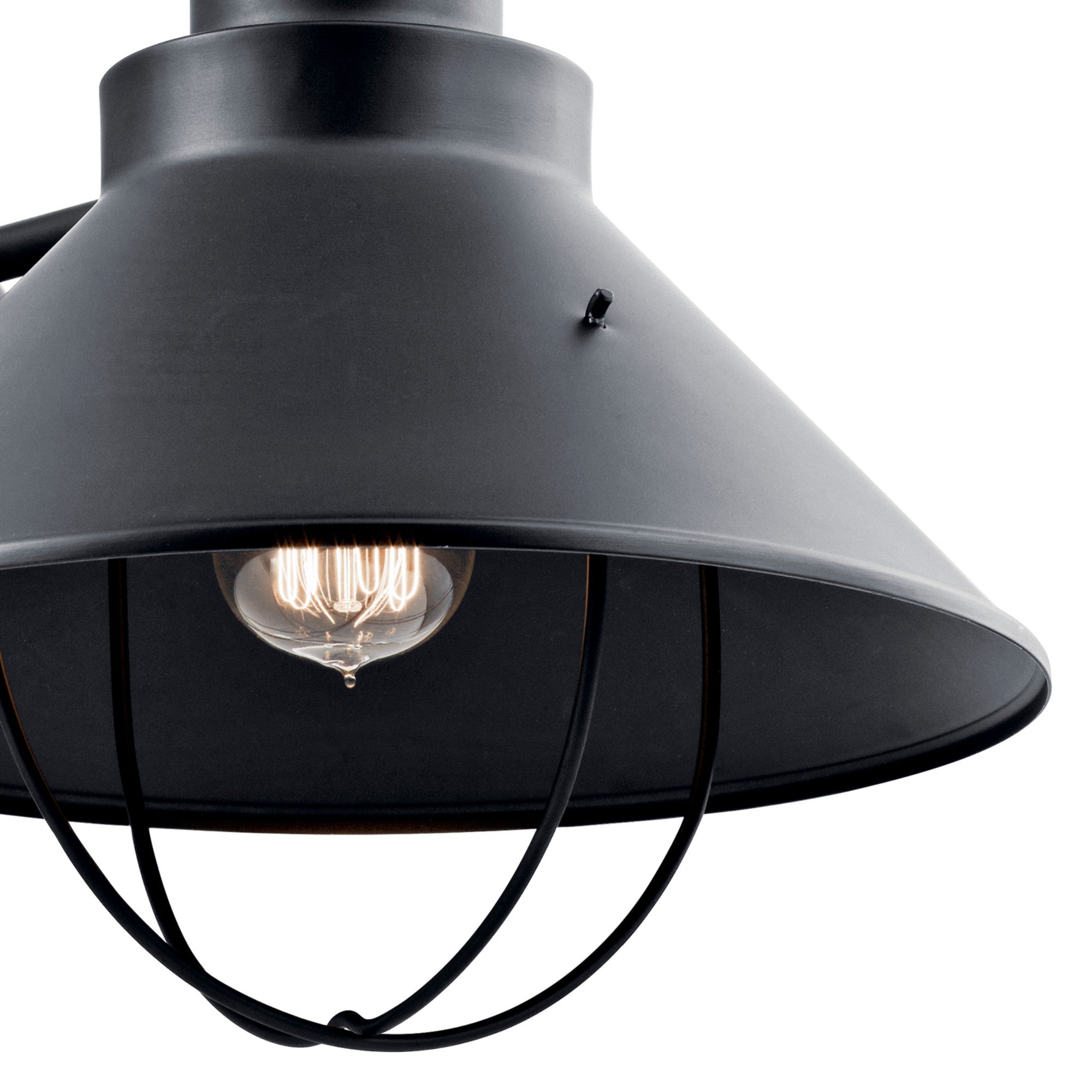 Seaside 17" Outdoor Wall Light, Black Finish - Bees Lighting