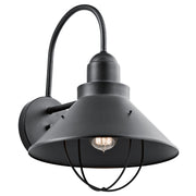 Seaside 17" Outdoor Wall Light, Black Finish - Bees Lighting