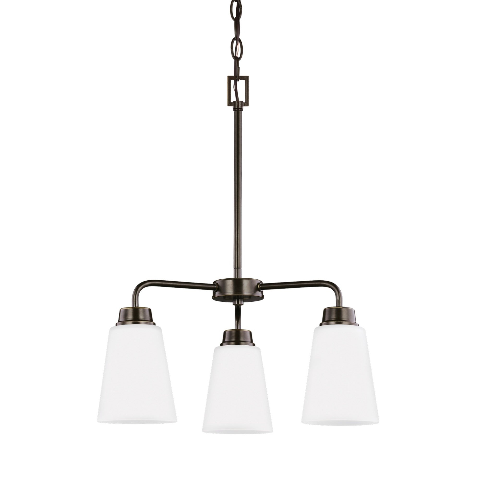Kerrville 18" 3-Light Chandelier, Bronze Finish - Bees Lighting