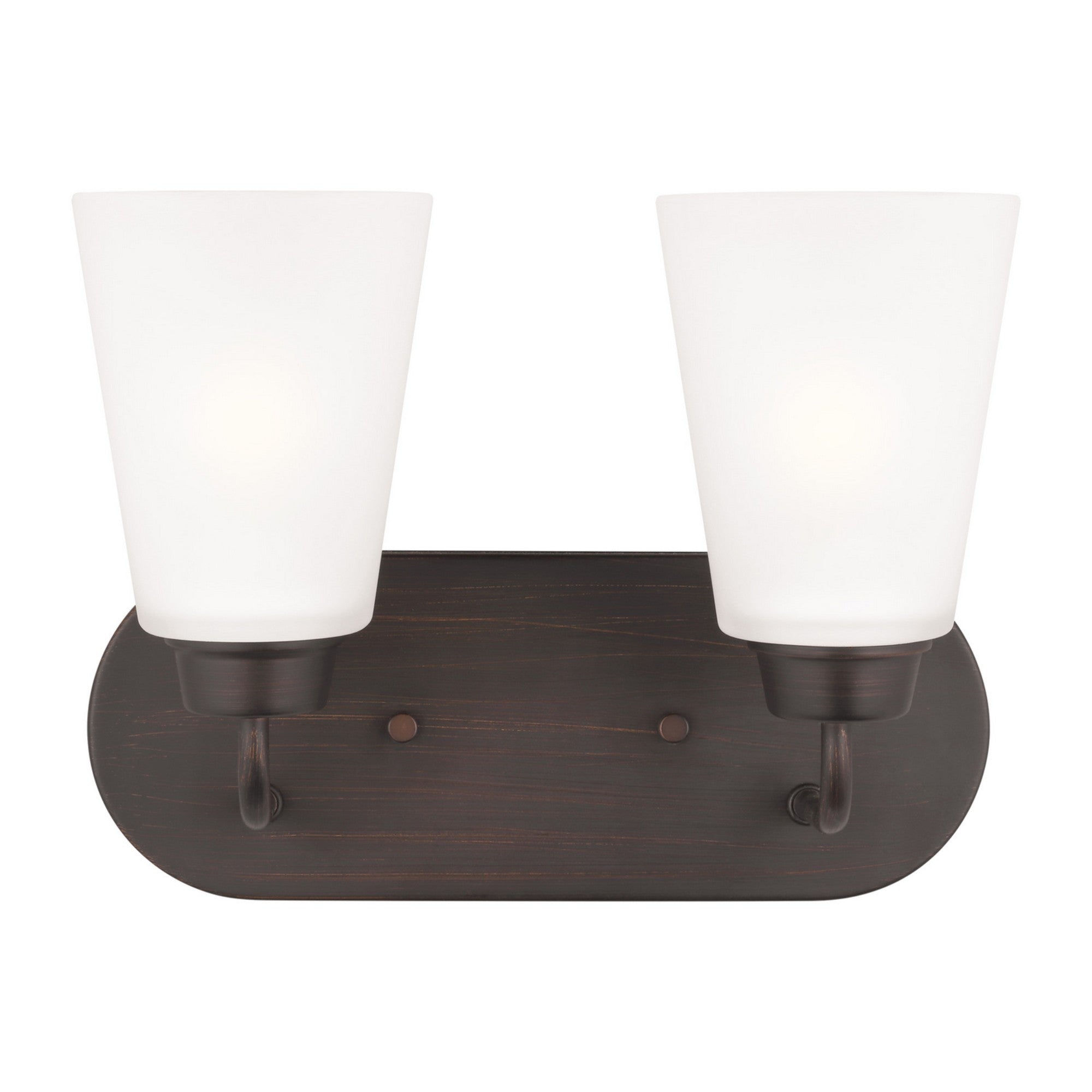 Kerrville 12" 2-Light Bathroom Vanity, Bronze Finish - Bees Lighting