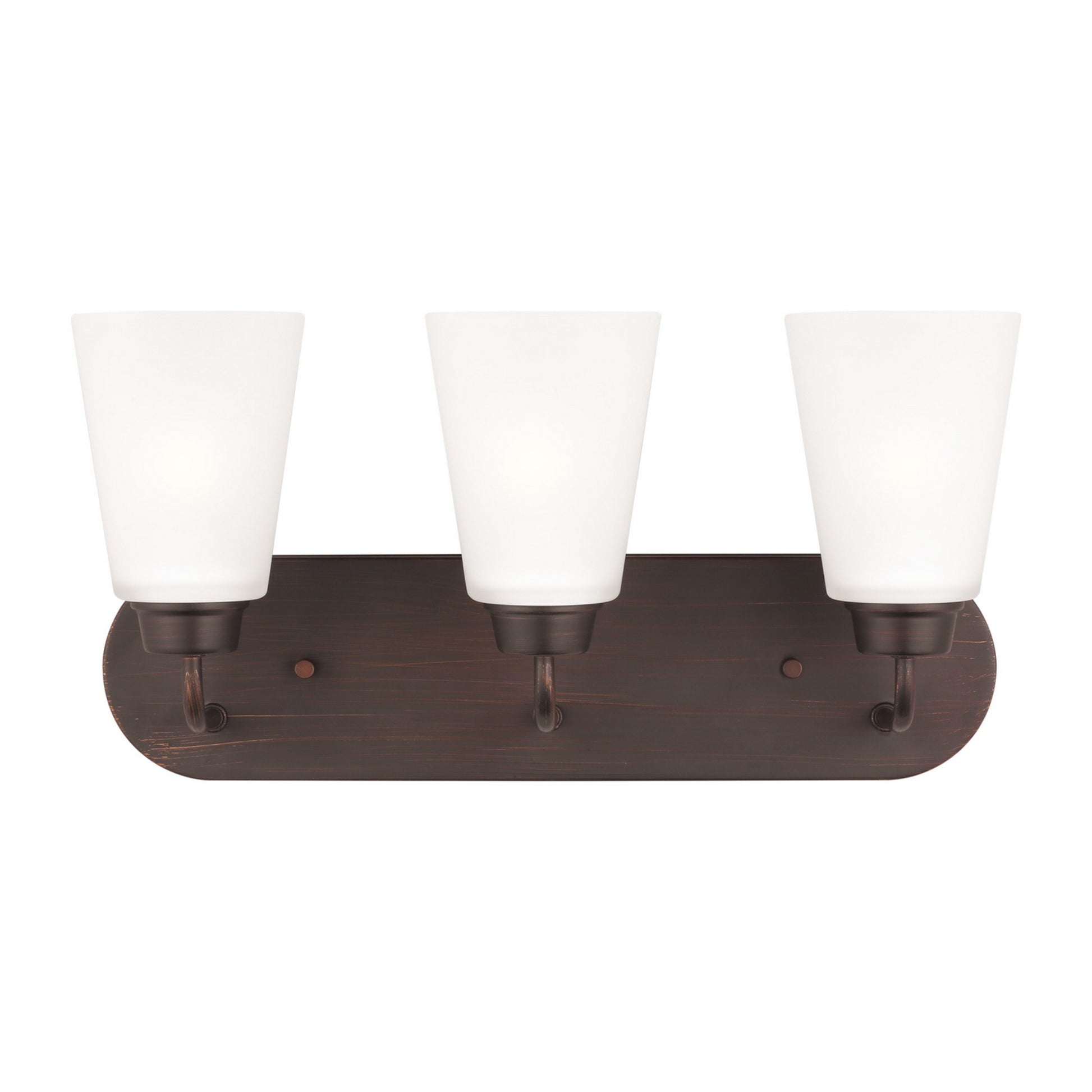 Kerrville 18" 3-Light Bathroom Vanity, Bronze Finish - Bees Lighting
