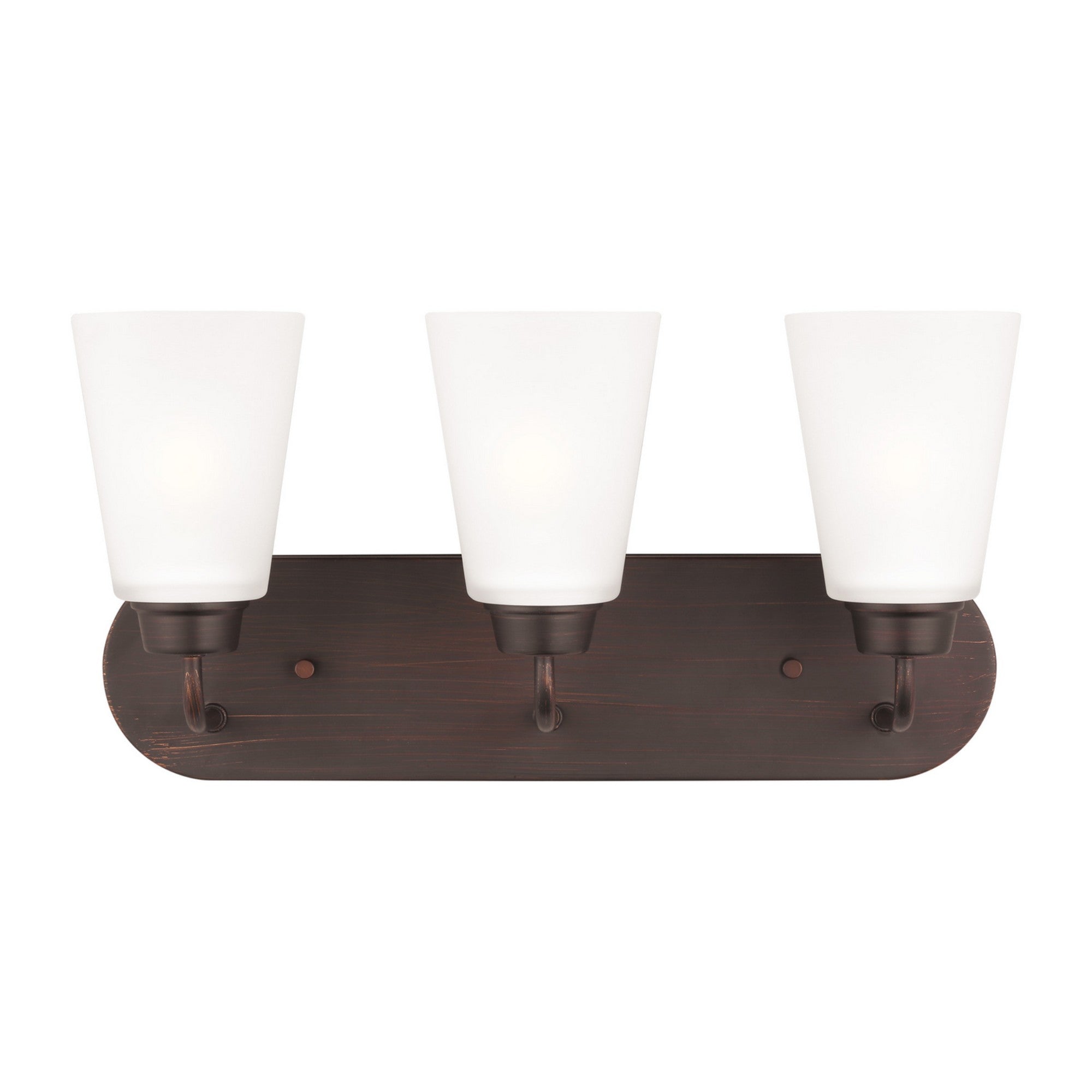 Kerrville 18" 3-Light Bathroom Vanity, Bronze Finish - Bees Lighting