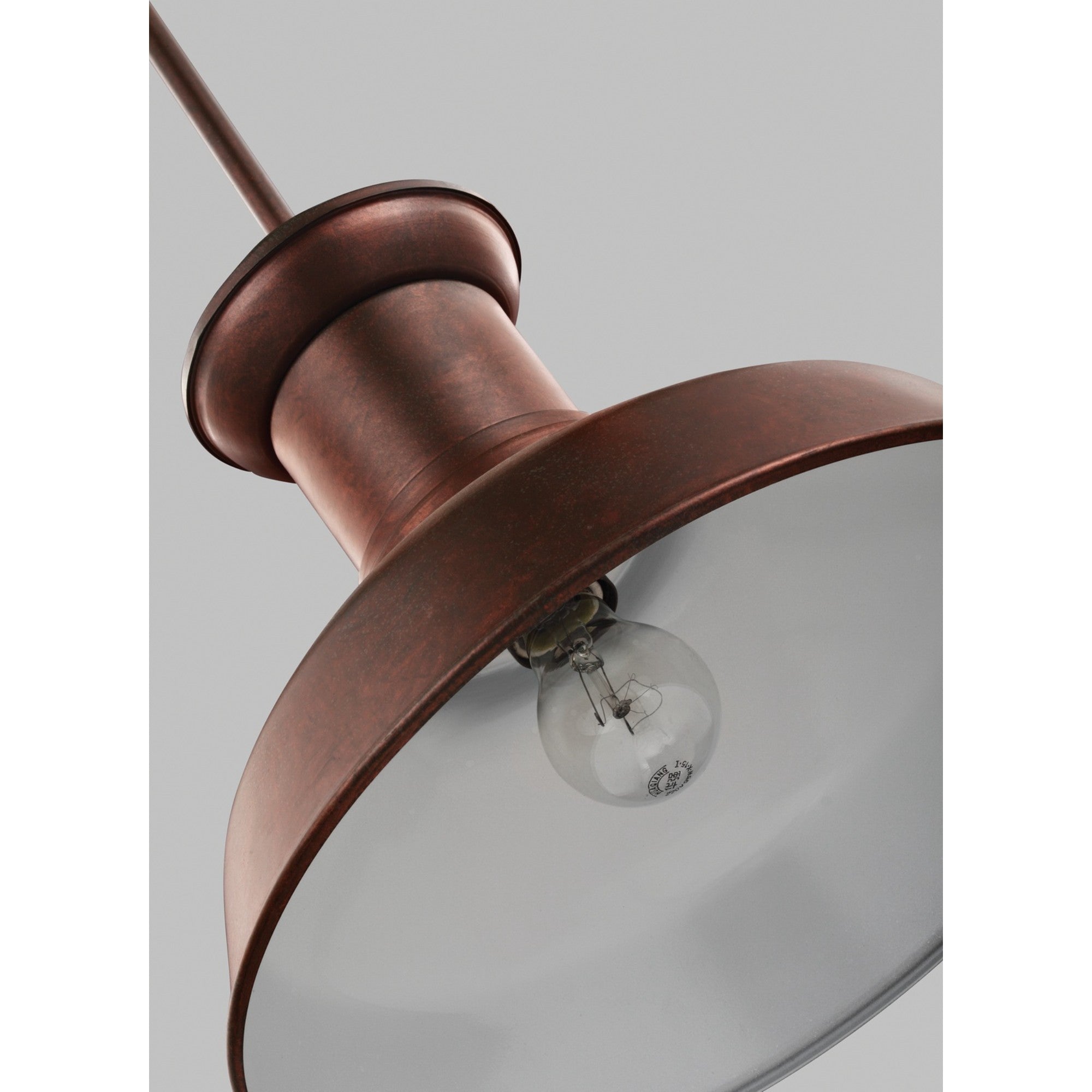 Fredricksburg 13" Outdoor Pendant, Weathered Copper Finish - Bees Lighting