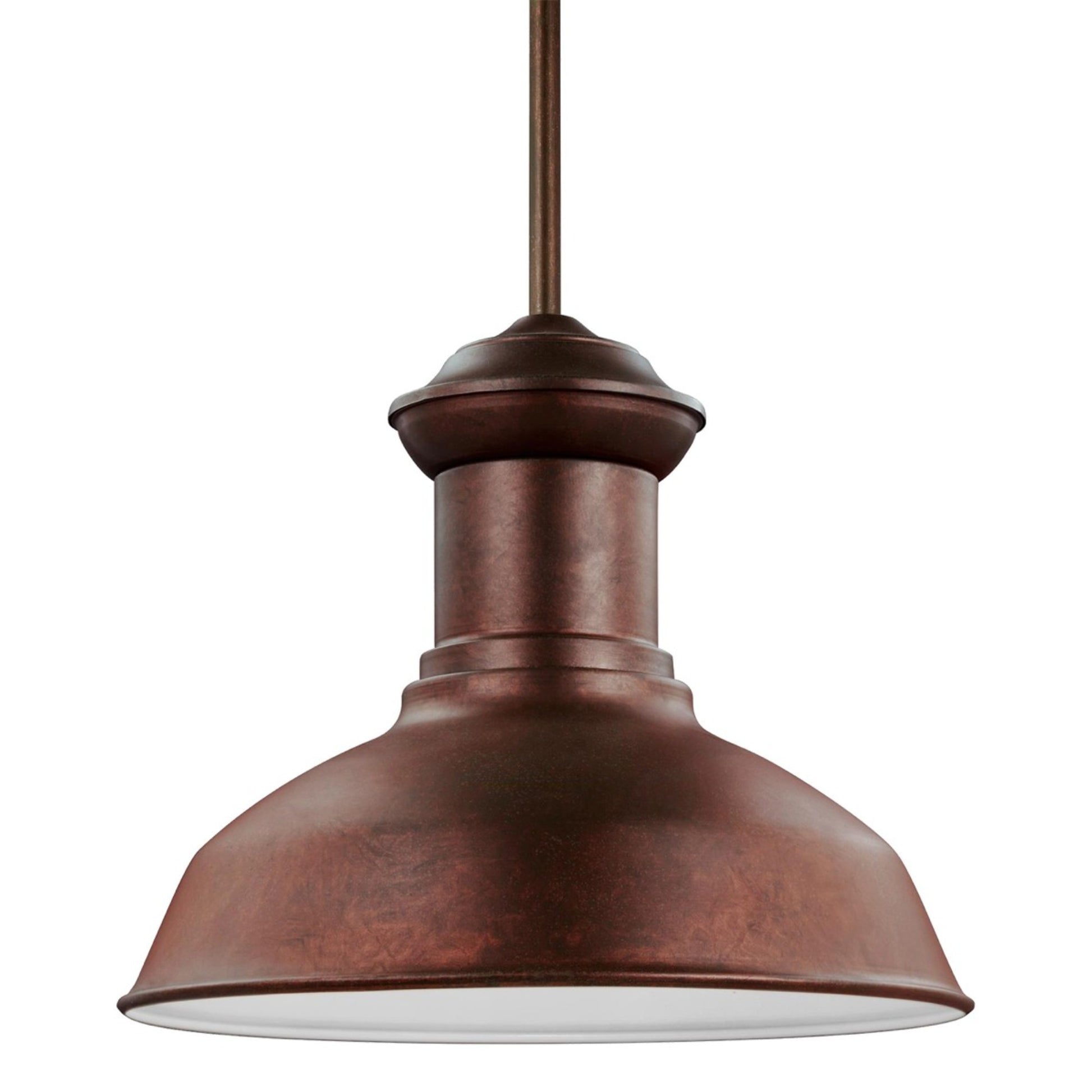 Fredricksburg 13" Outdoor Pendant, Weathered Copper Finish - Bees Lighting