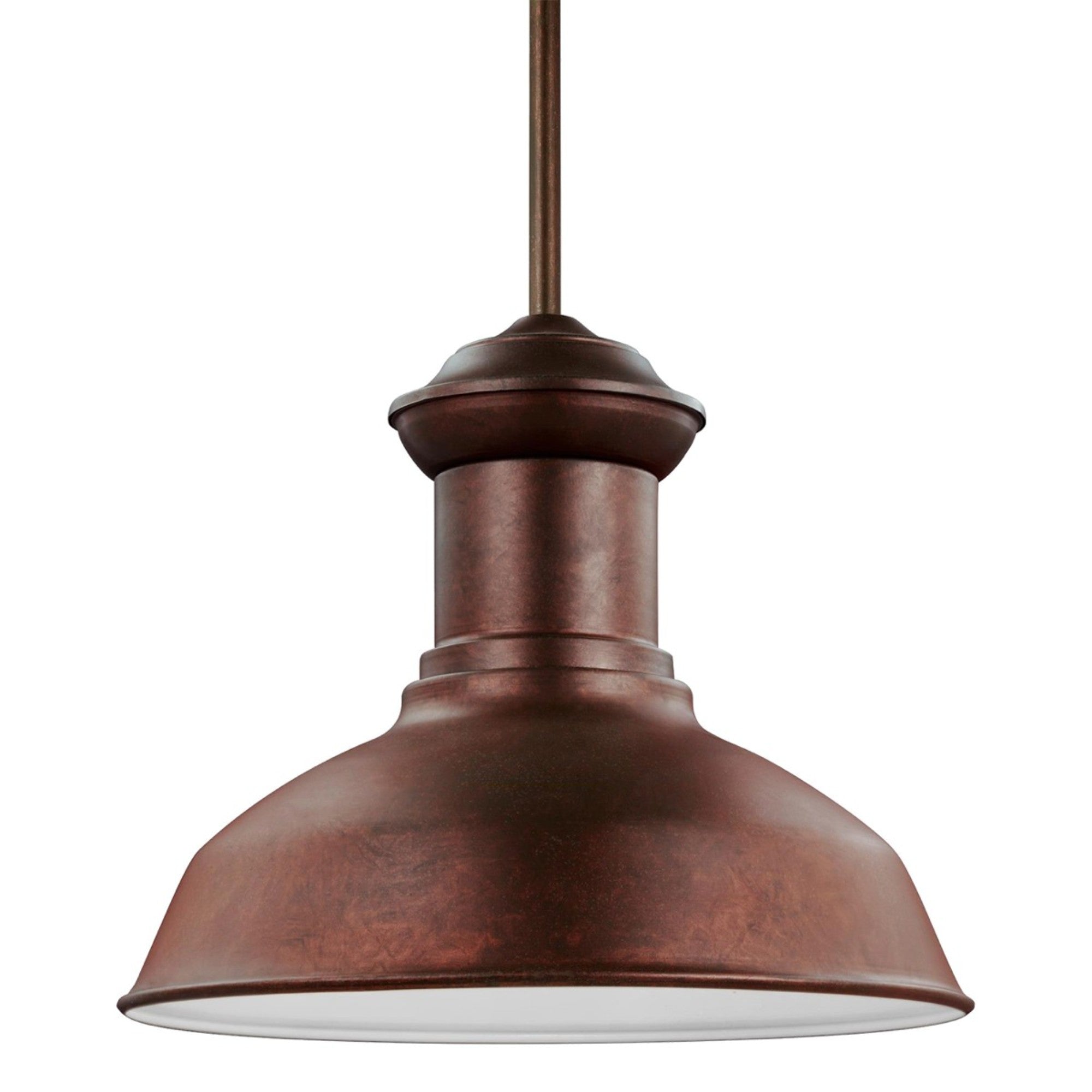 Fredricksburg 13" Outdoor Pendant, Weathered Copper Finish - Bees Lighting