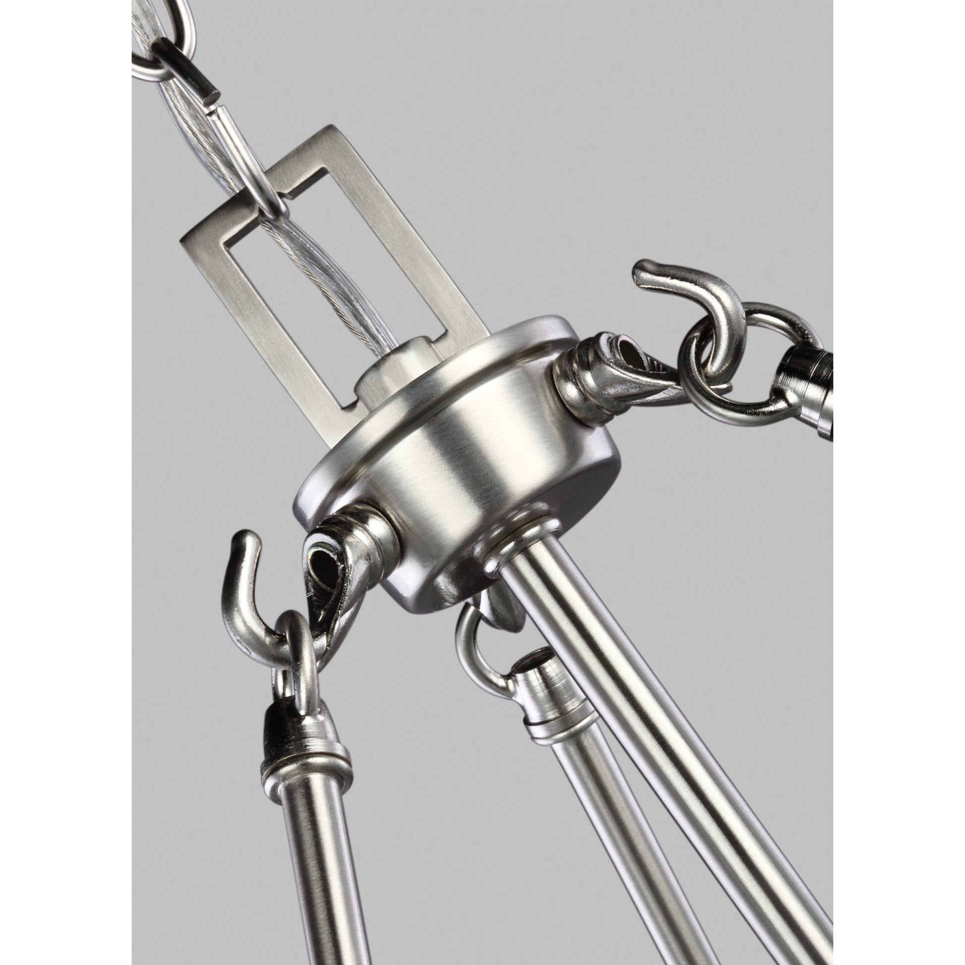 Kerrville 19" 3-Light Pendant, Brushed Nickel Finish - Bees Lighting