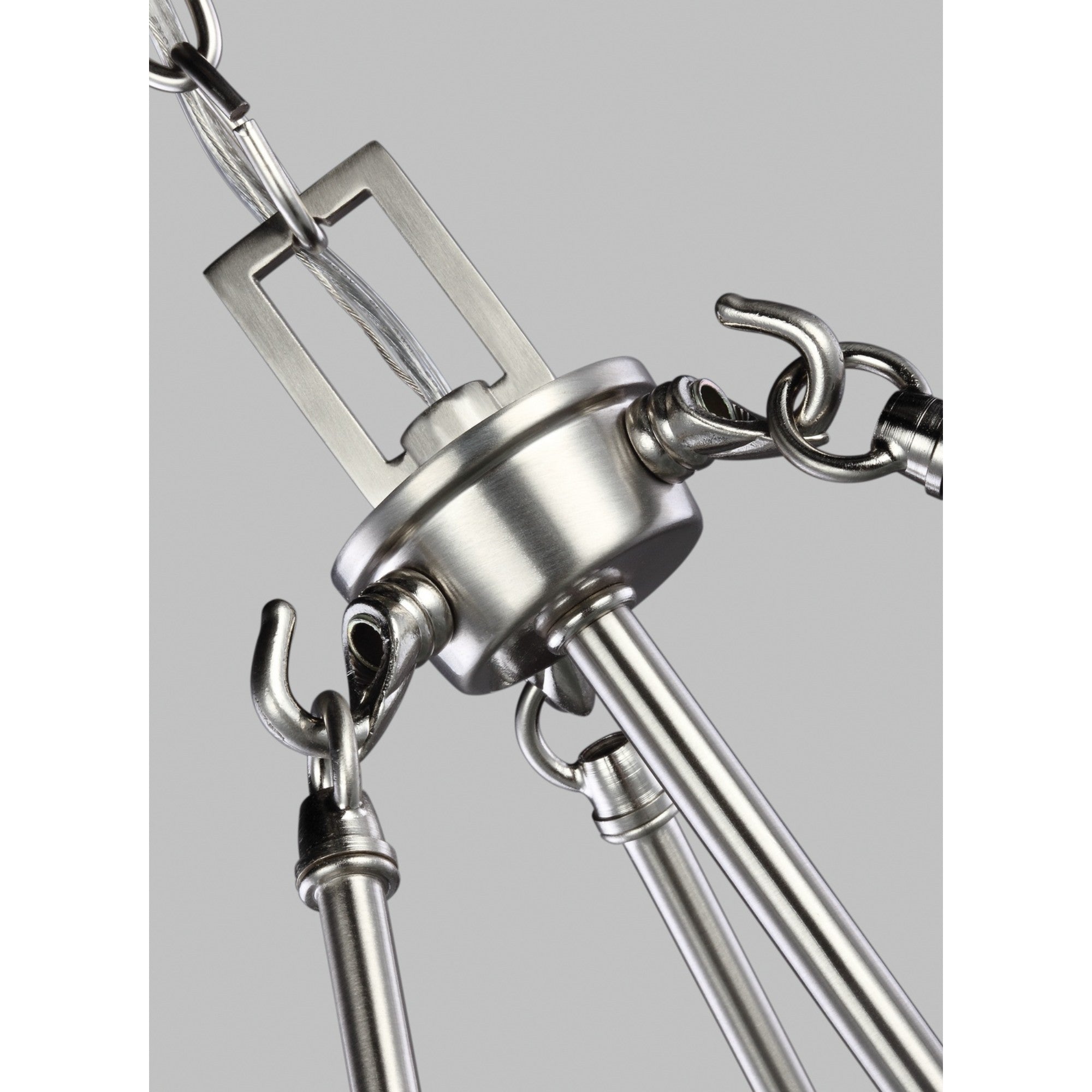 Kerrville 19" 3-Light Pendant, Brushed Nickel Finish - Bees Lighting