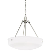 Kerrville 19" 3-Light Pendant, Brushed Nickel Finish - Bees Lighting