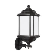 Kent 19" Outdoor Wall Lantern, Oxford Bronze Finish with Satin Etched Glass - Bees Lighting