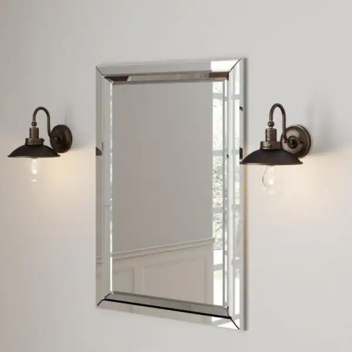 Downtown Edison 13 in. Outdoor Barn Light Oil Rubbed Bronze & Gold Finish - Bees Lighting