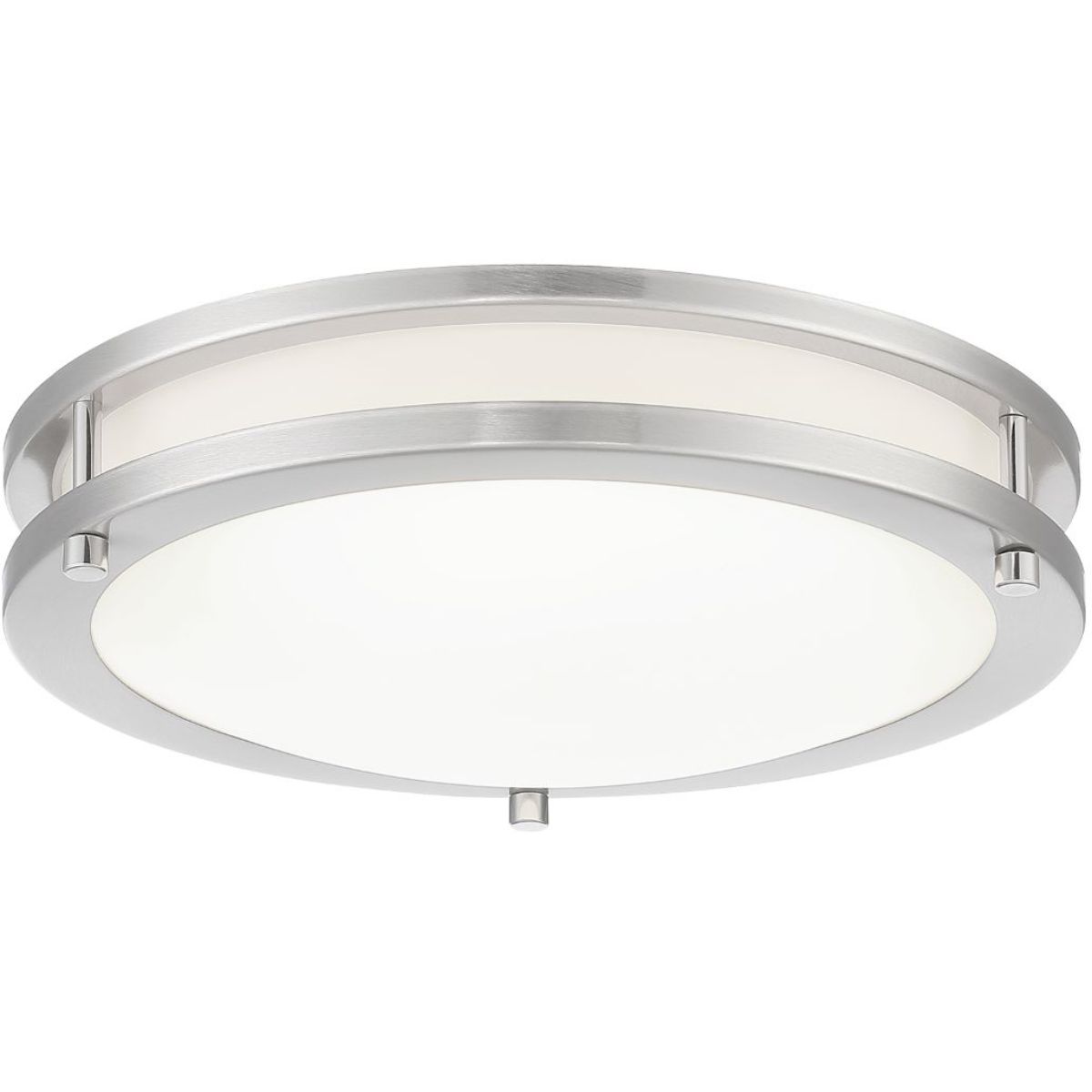 12 in. LED Flush Mount Light Nickel finish - Bees Lighting