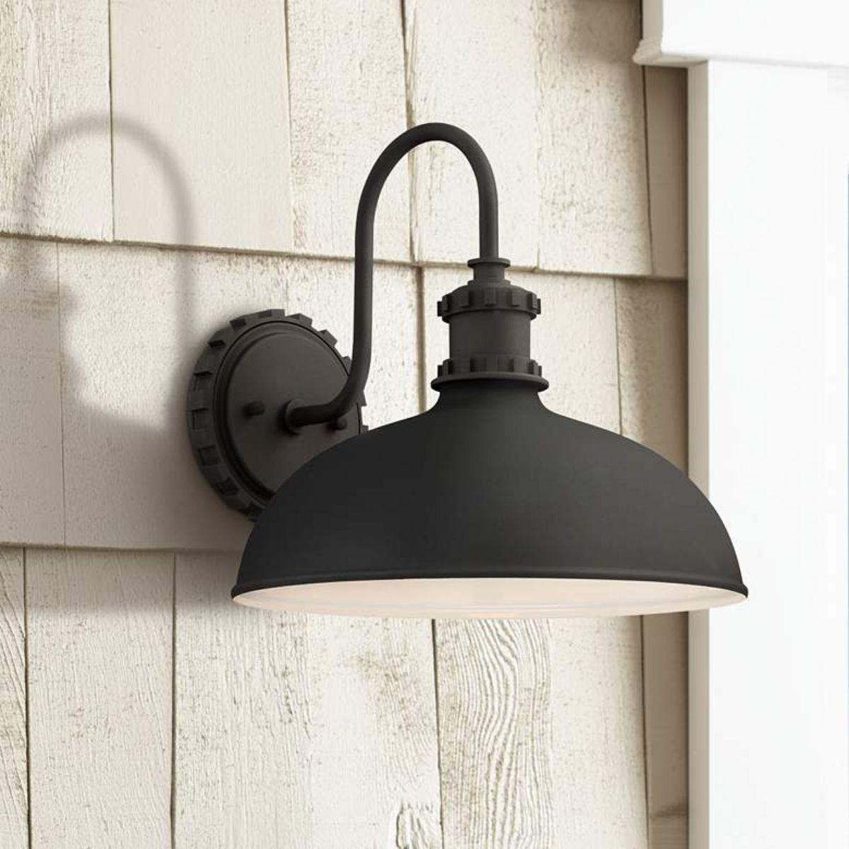 Escudilla 12 in. Outdoor Barn Light Black Finish - Bees Lighting