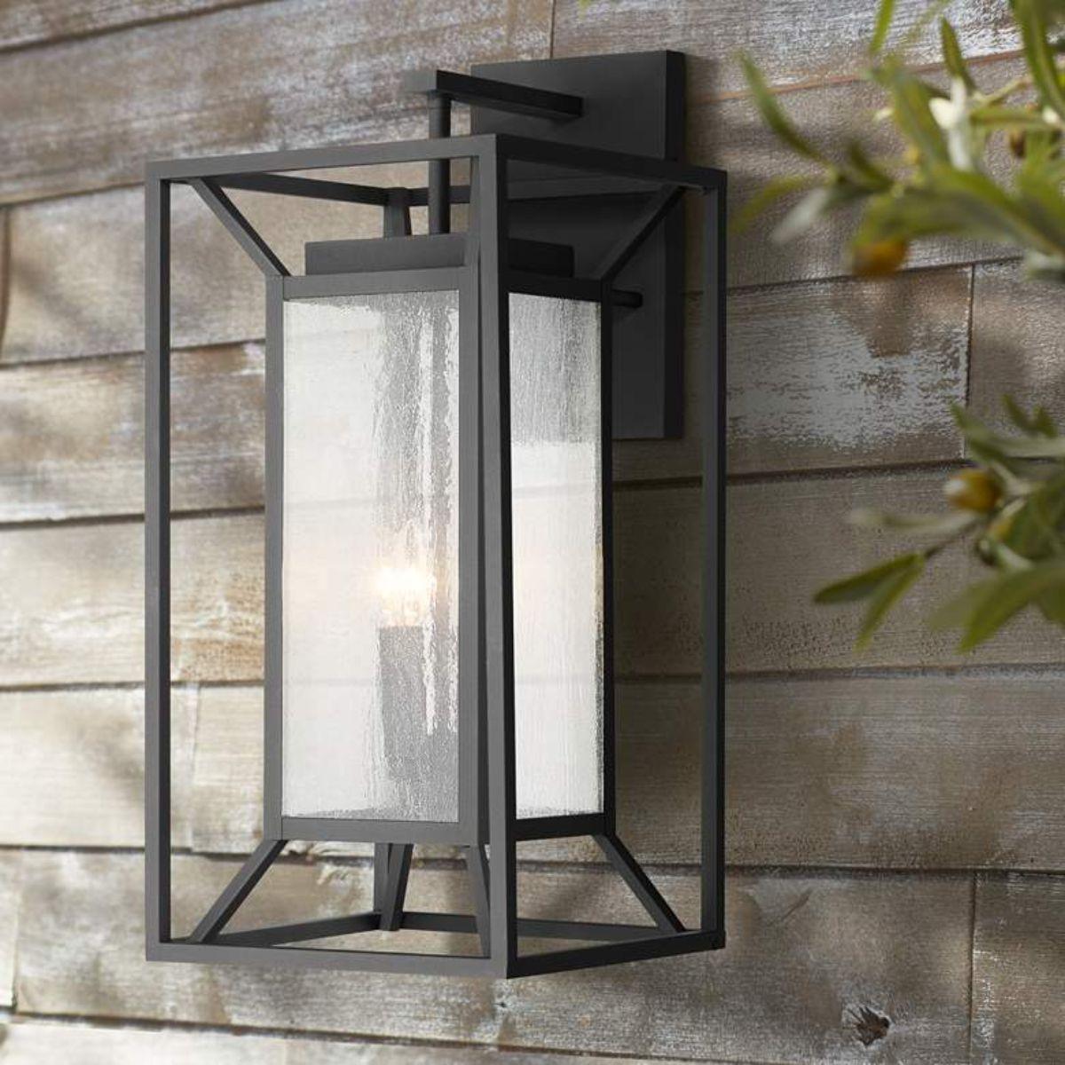 Harbor View 25 in. 4 Lights Outdoor Wall Lantern Black Finish - Bees Lighting