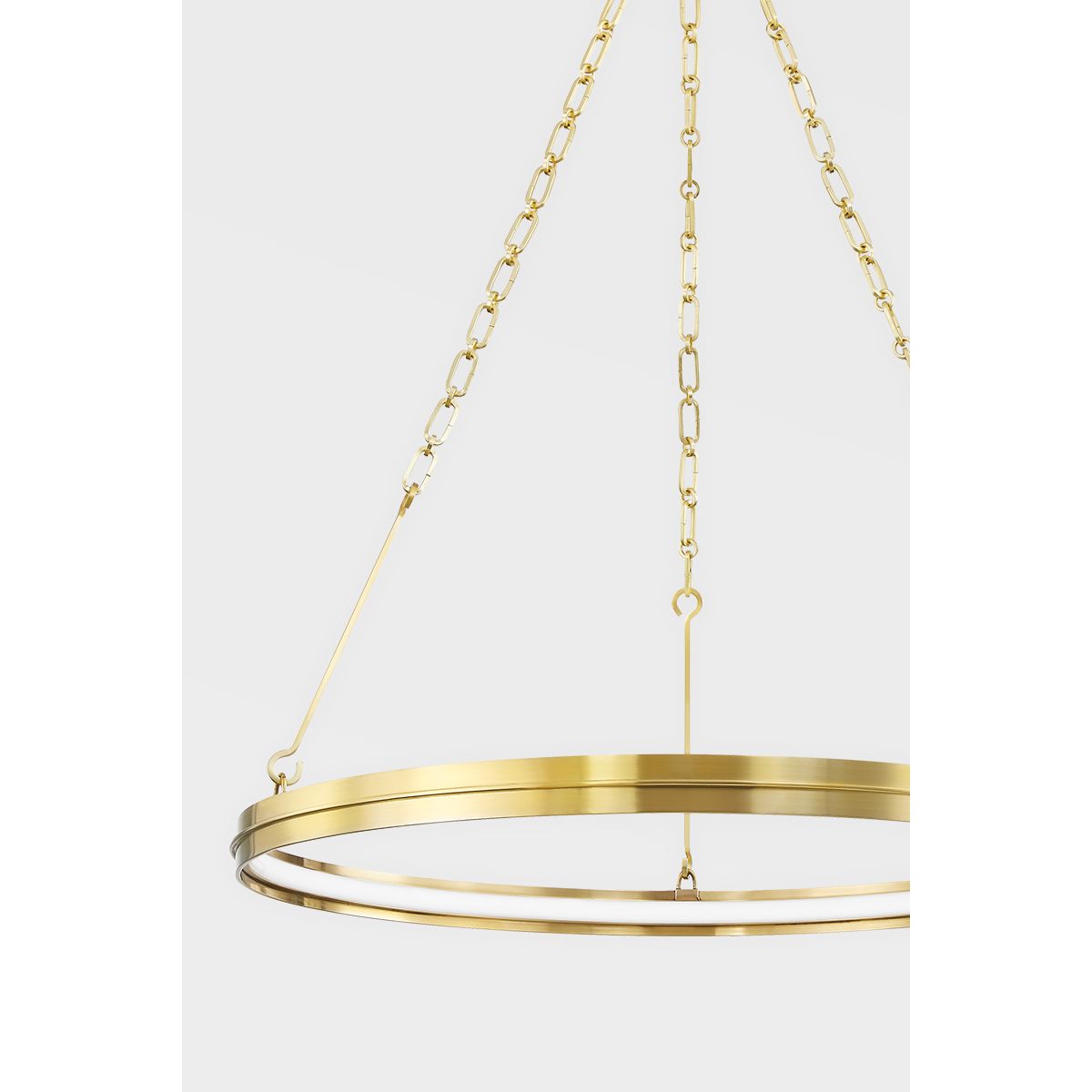 Rosendale 28 in. LED Chandelier Brass finish - Bees Lighting