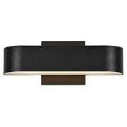 Montreal 12" LED Outdoor Wall Sconce, Black Finish - Bees Lighting