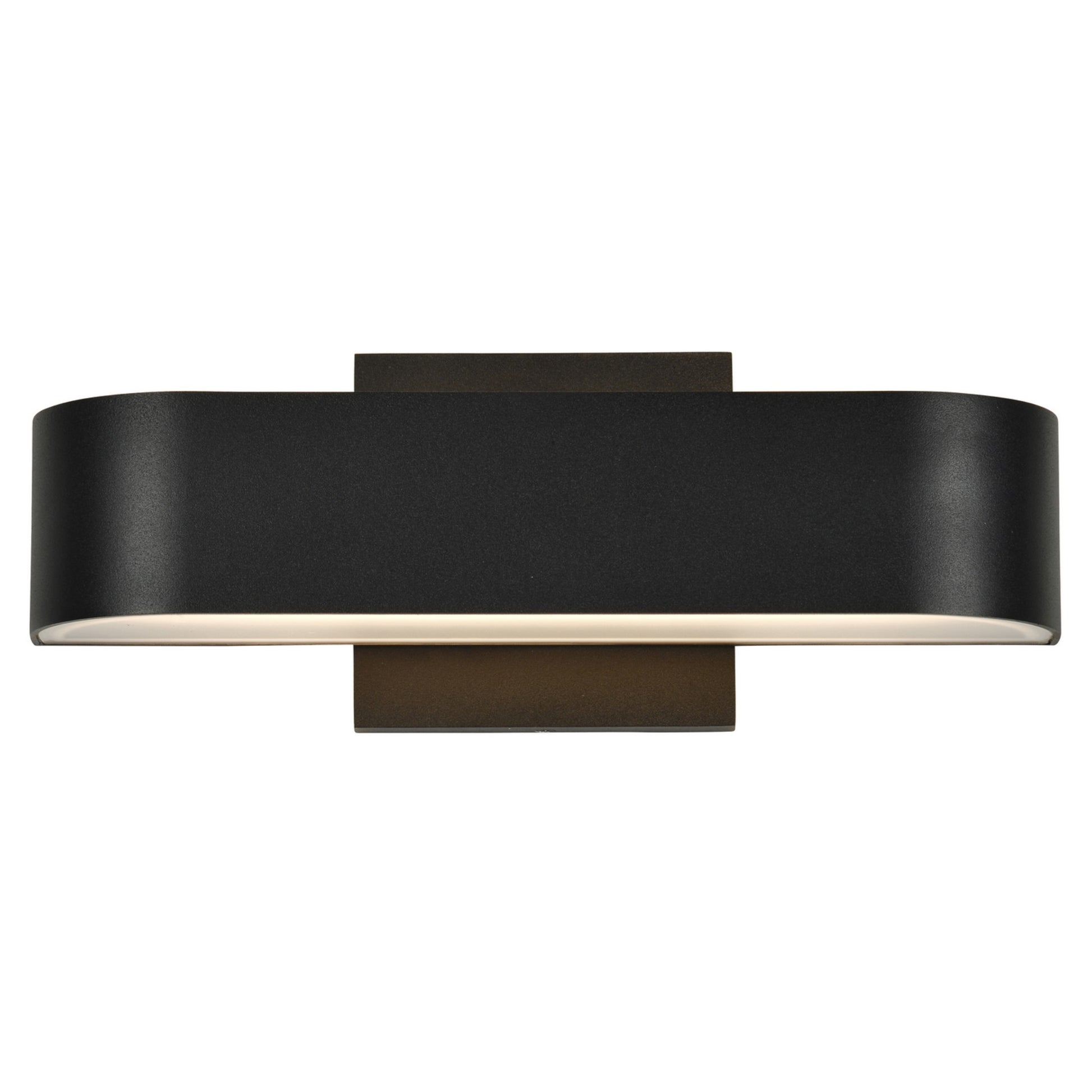Montreal 12" LED Outdoor Wall Sconce, Black Finish - Bees Lighting