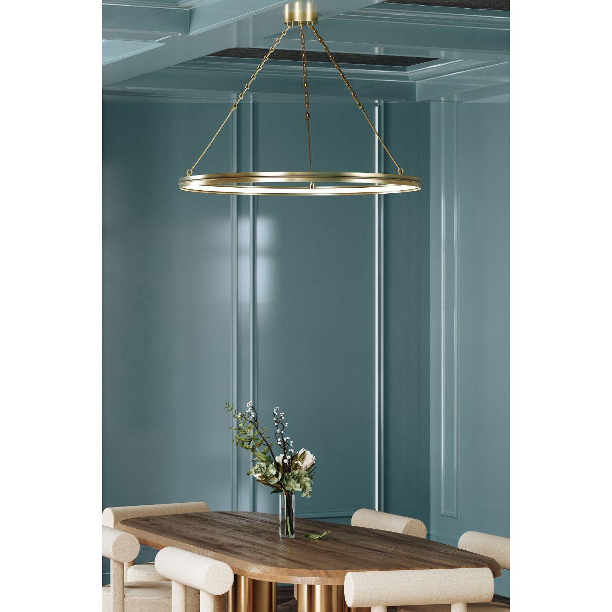 Rosendale 42 in. LED Chandelier Brass finish - Bees Lighting